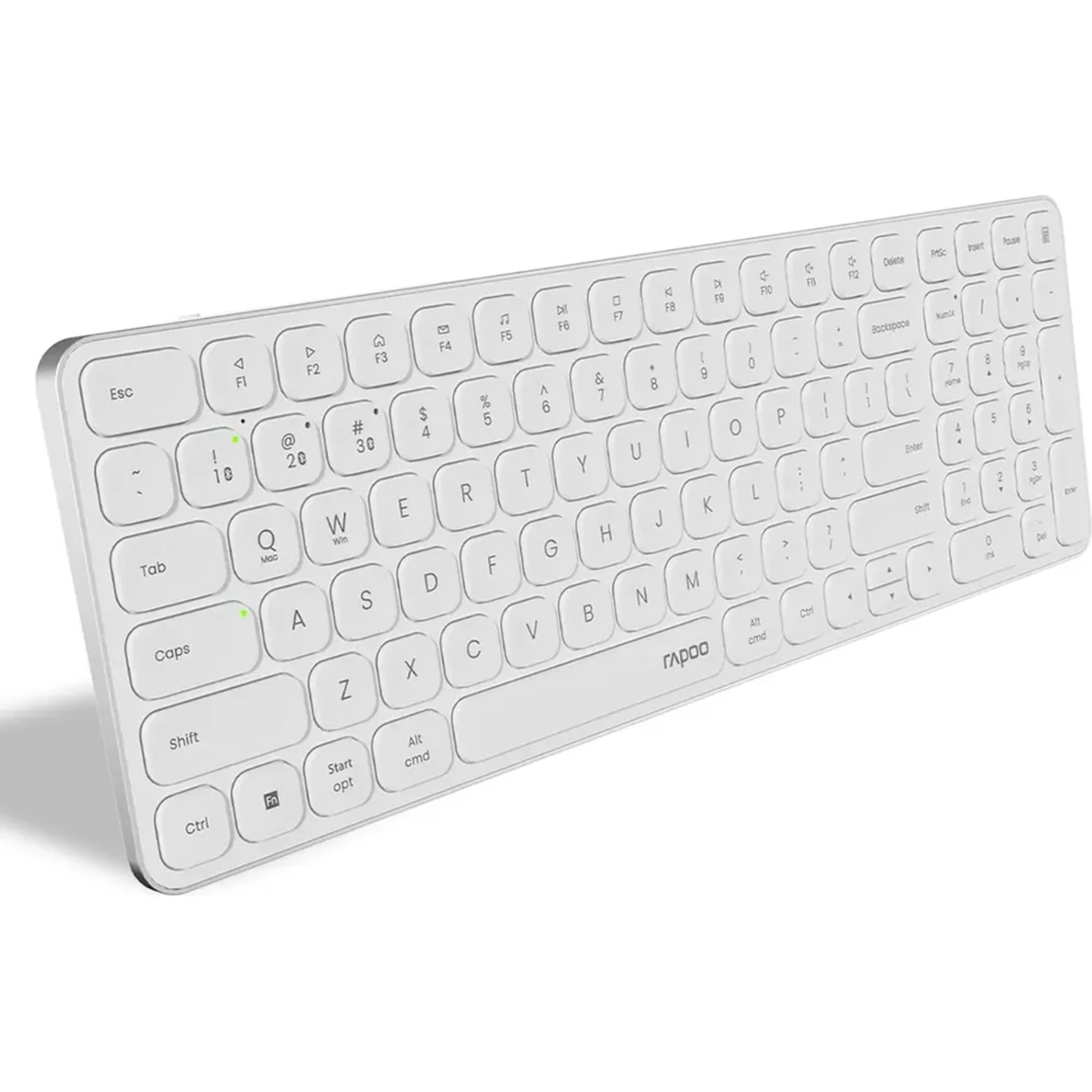 RAPOO 9350L Multi-mode wireless Keyboard US_White - Main Image RAPOO 9350L Multi-mode wireless Keyboard US_White - Main Image