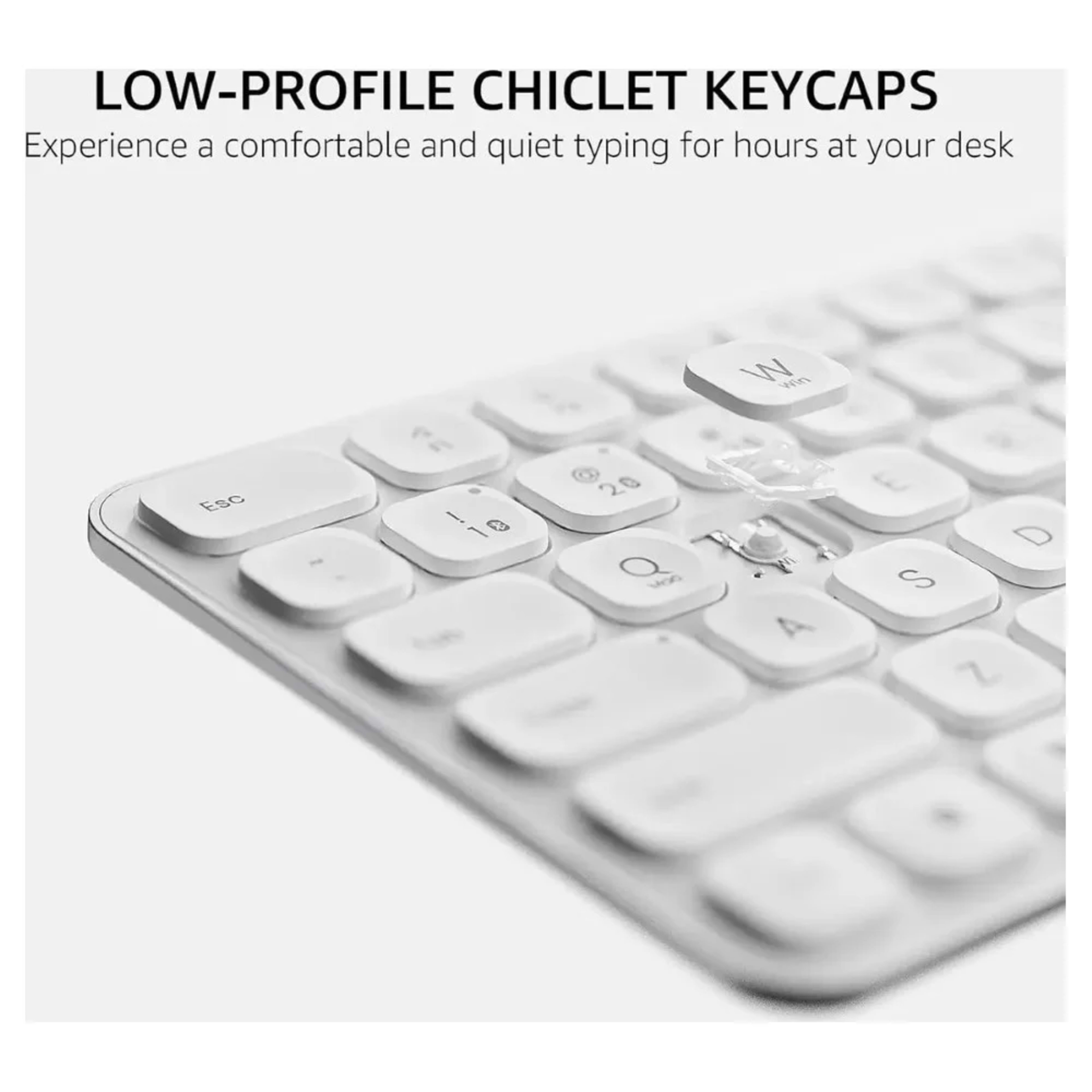 RAPOO E9050L Multi-mode wireless Keyboard US_White 3 RAPOO E9050L Multi-mode wireless Keyboard US_White thumbnail 3