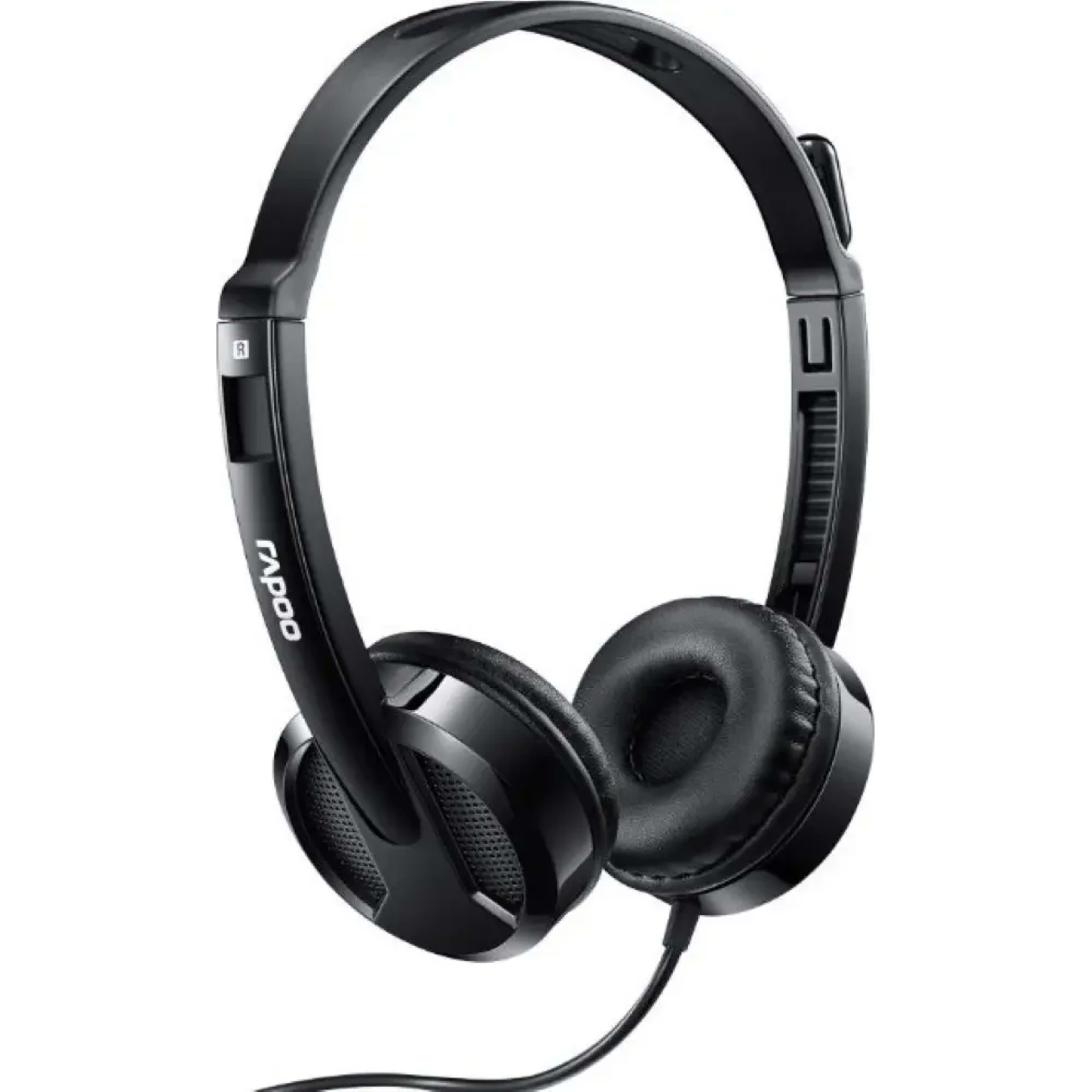 RAPOO H100 Wired Stereo headset Black 2 RAPOO H100 Wired Stereo headset Black thumbnail 2