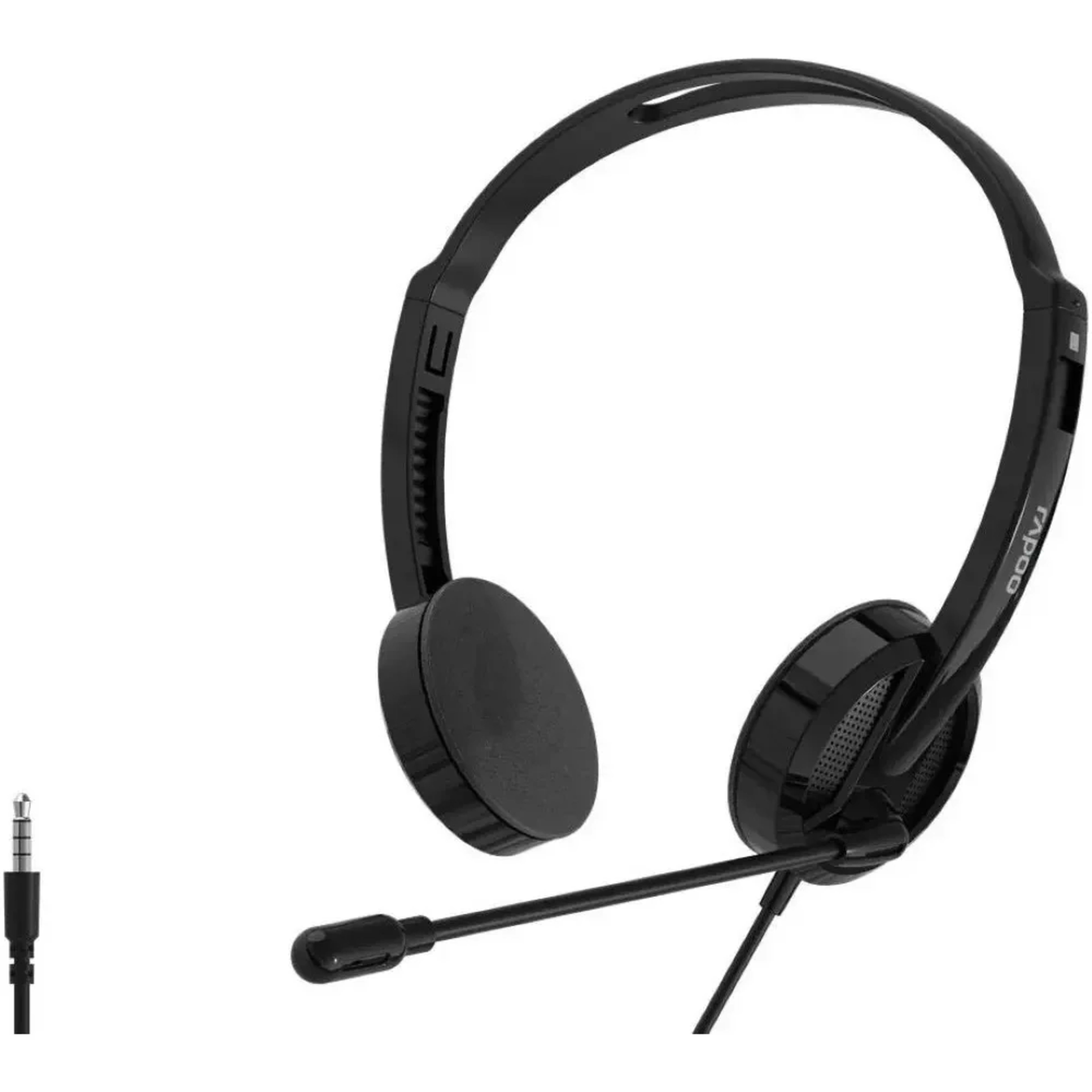 RAPOO H101 Wired Stereo headset Black 2 RAPOO H101 Wired Stereo headset Black thumbnail 2