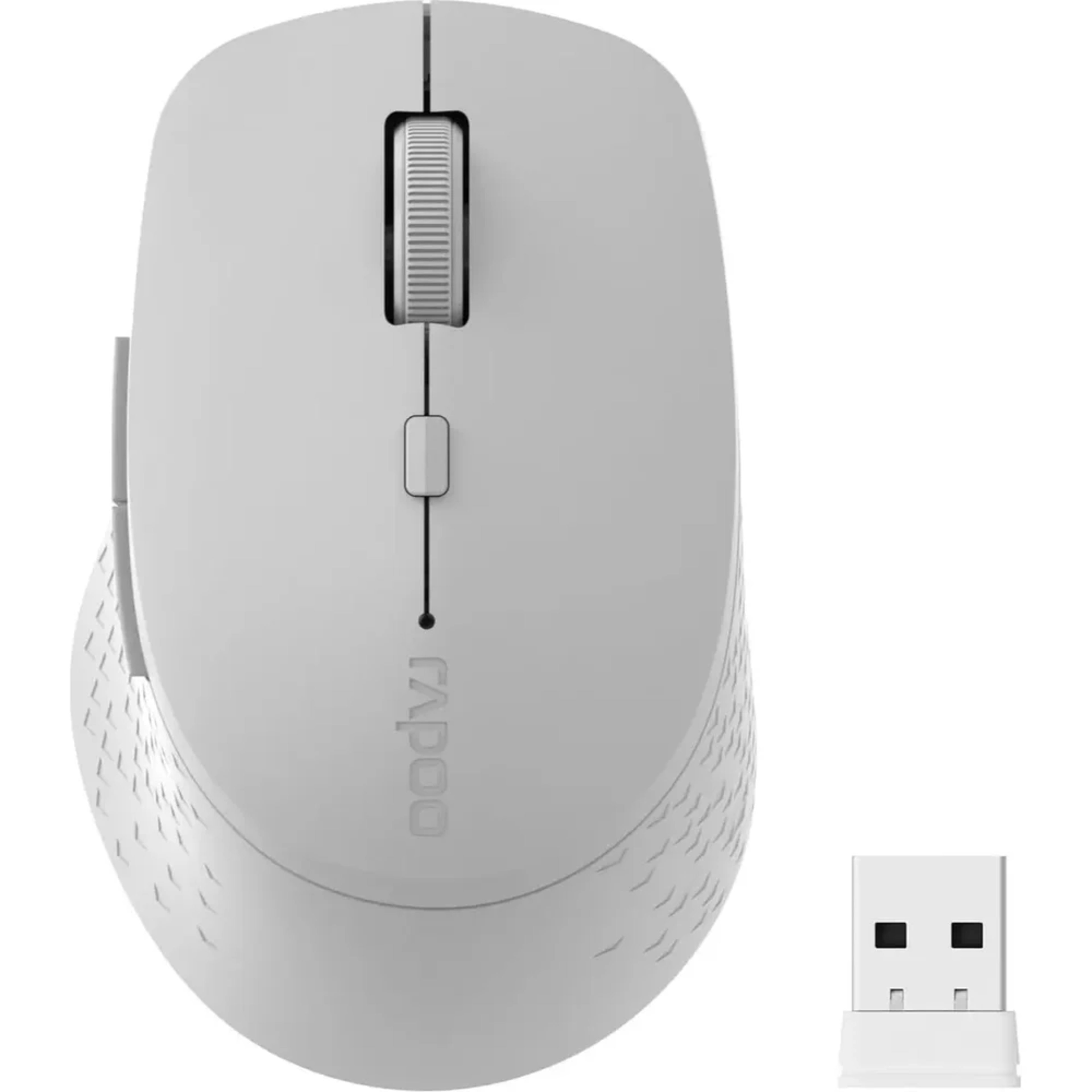 RAPOO M300 Silent Multi-mode Wireless Mouse Light Grey - Main Image RAPOO M300 Silent Multi-mode Wireless Mouse Light Grey - Main Image