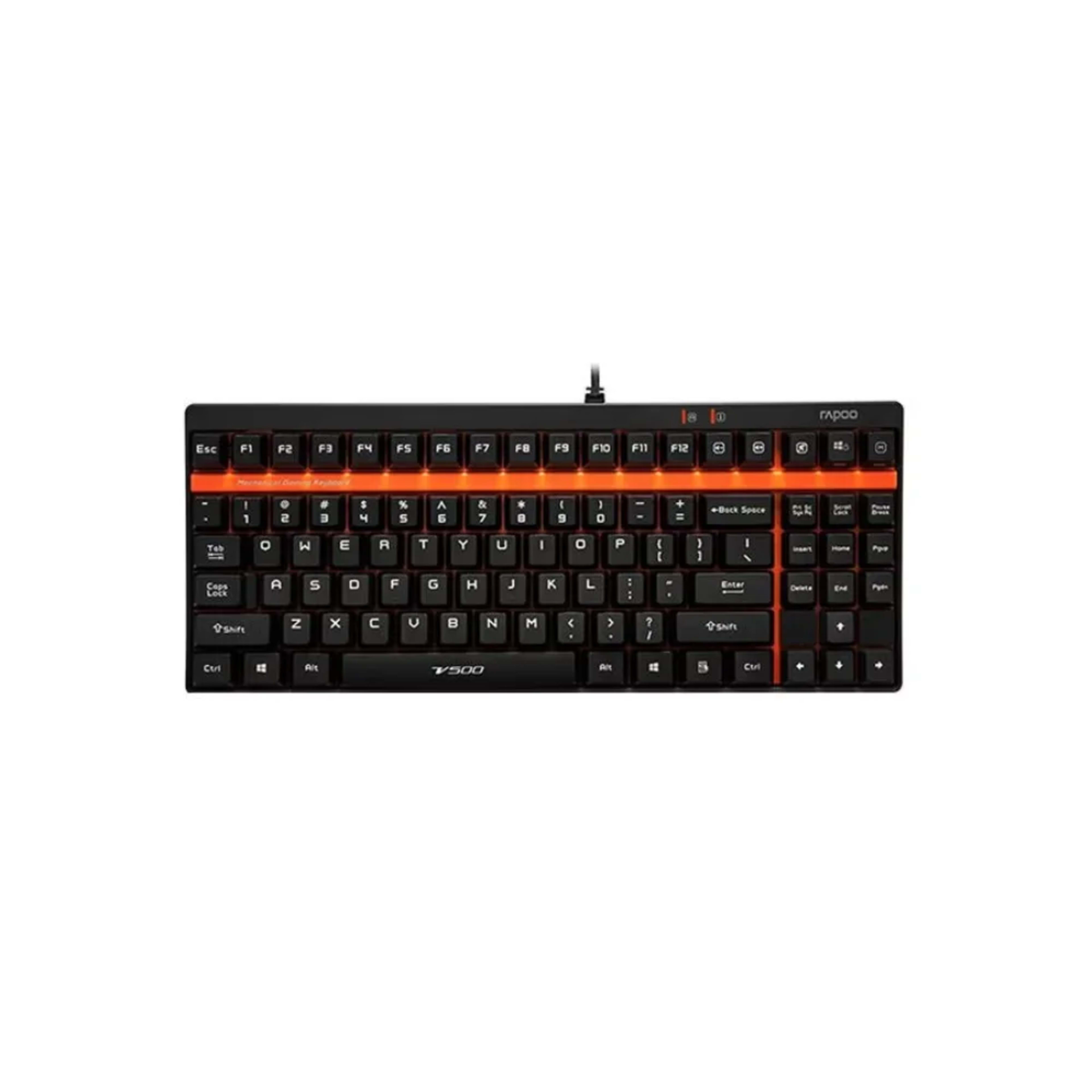 RAPOO V500 Pro Backlit Mechanical Gaming Keyboard US_Black - Main Image RAPOO V500 Pro Backlit Mechanical Gaming Keyboard US_Black - Main Image