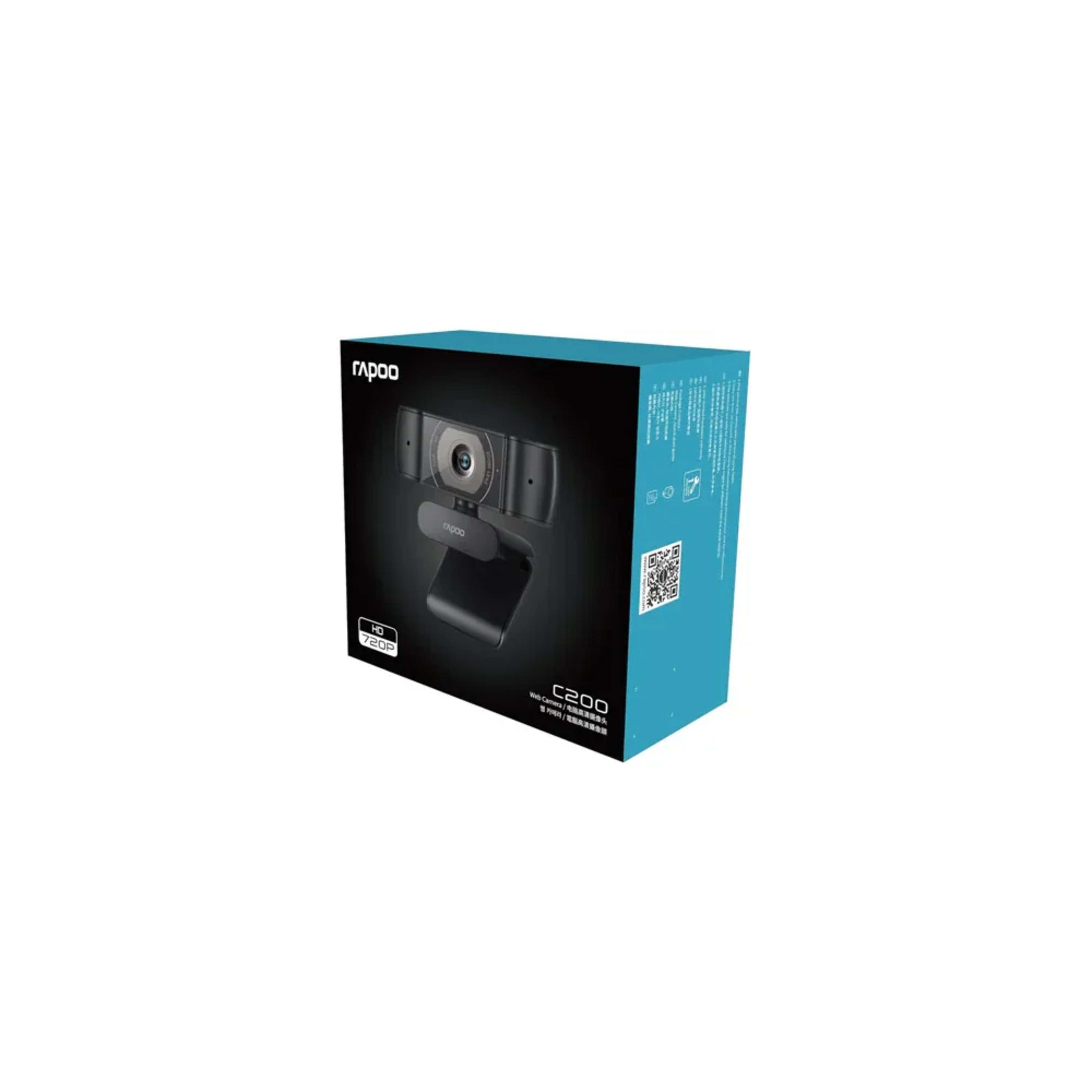 RAPOO Web camera C200 Black - Main Image RAPOO Web camera C200 Black - Main Image