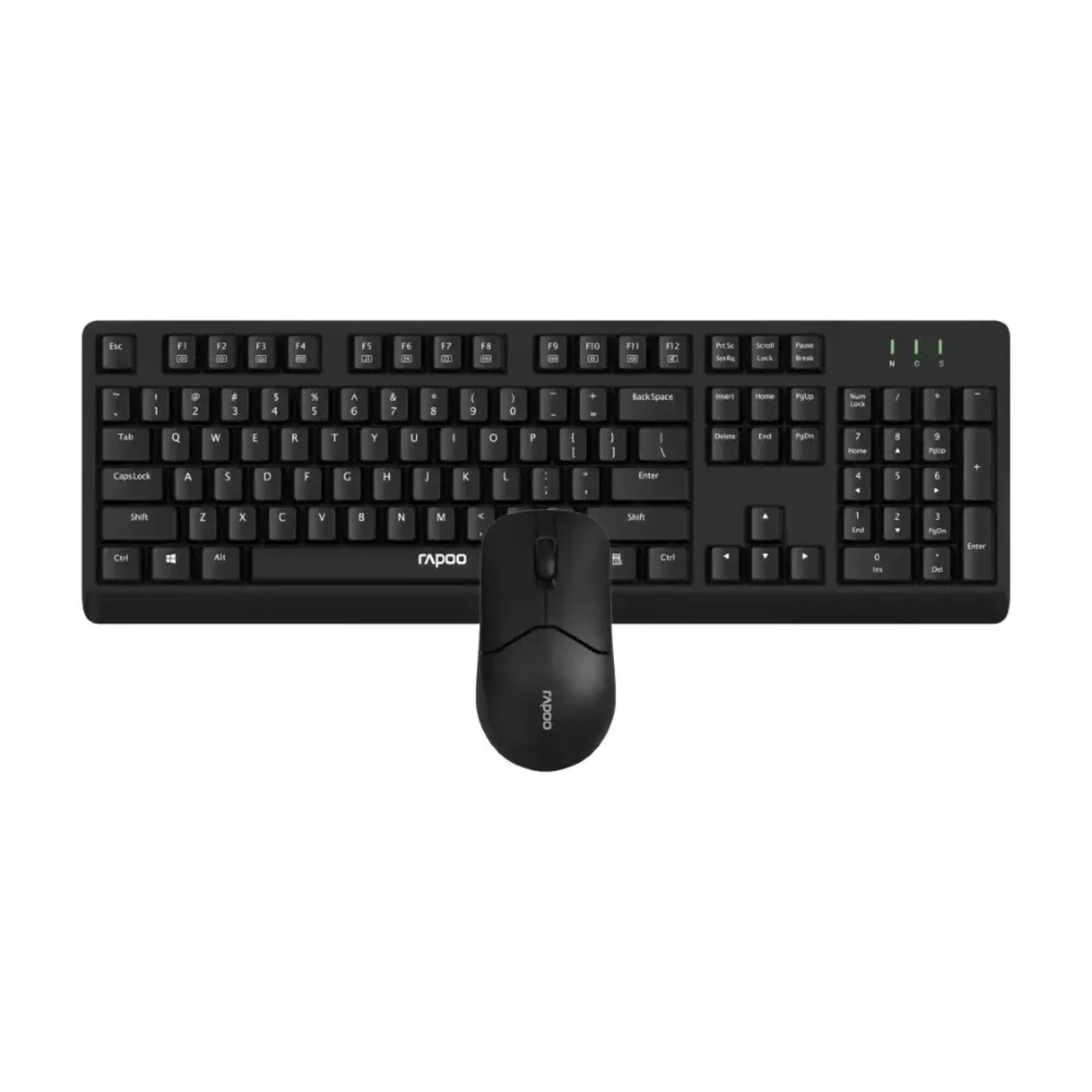 RAPOO X1500 Pro Wireless Mouse & Keyboard US_Black - Main Image RAPOO X1500 Pro Wireless Mouse & Keyboard US_Black - Main Image