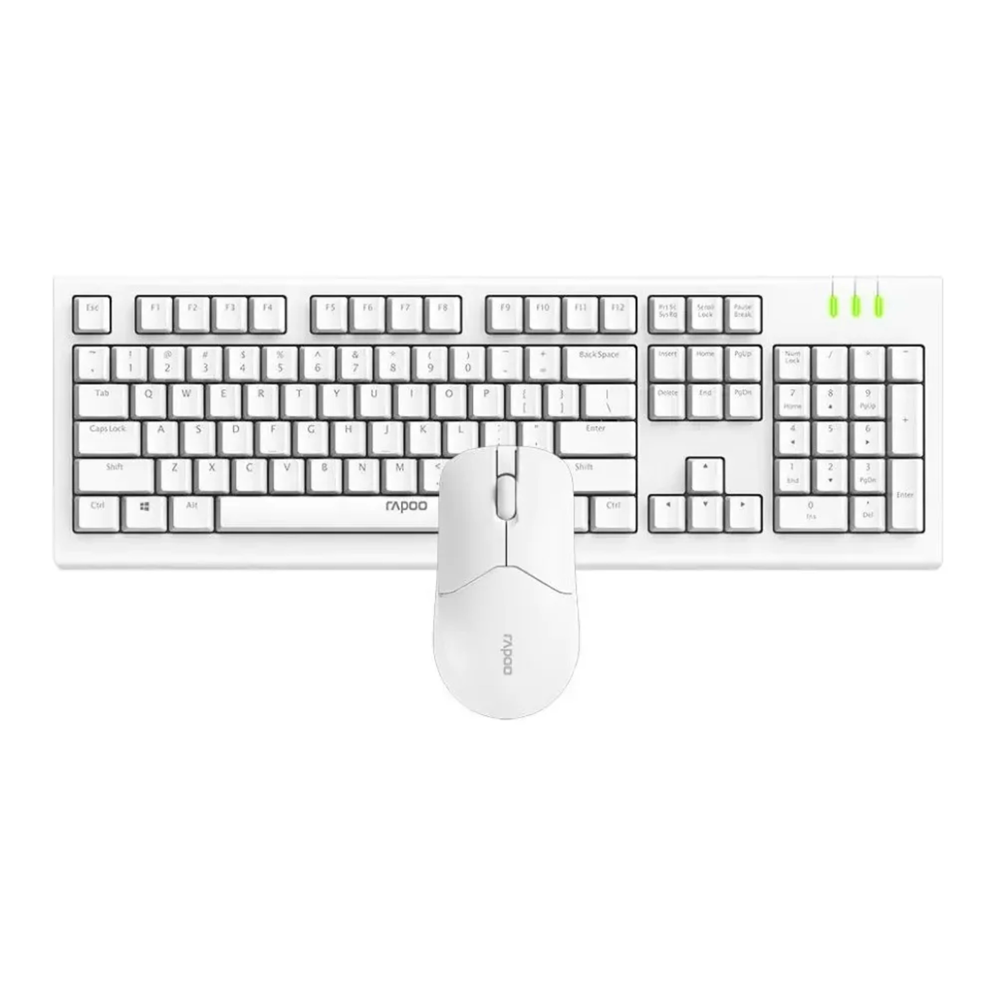 RAPOO X1500 Pro Wireless Mouse & Keyboard US_White - Main Image RAPOO X1500 Pro Wireless Mouse & Keyboard US_White - Main Image