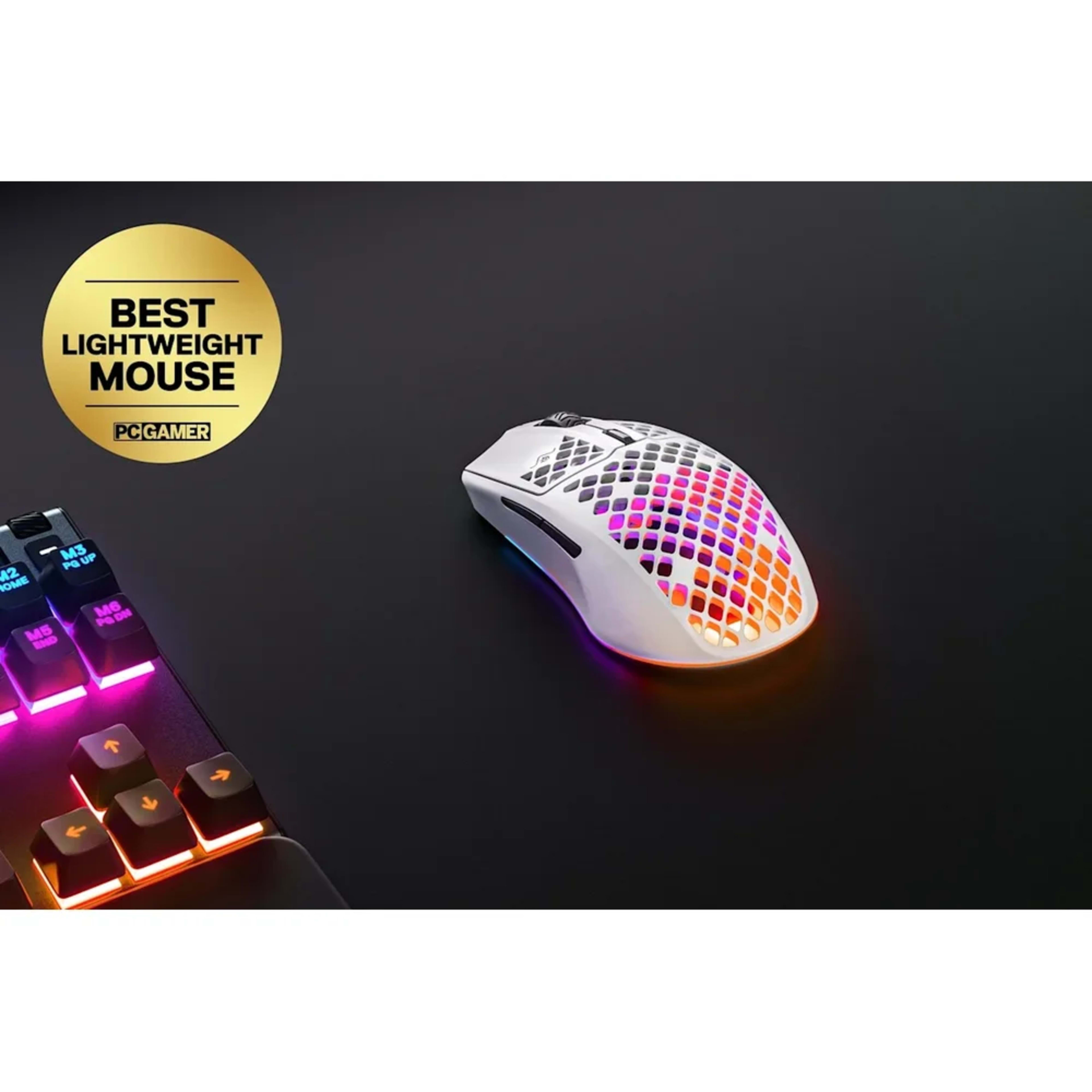 Steelseries Aerox 3 Onyx Gaming Mouse - Snow White - Main Image Steelseries Aerox 3 Onyx Gaming Mouse - Snow White - Main Image