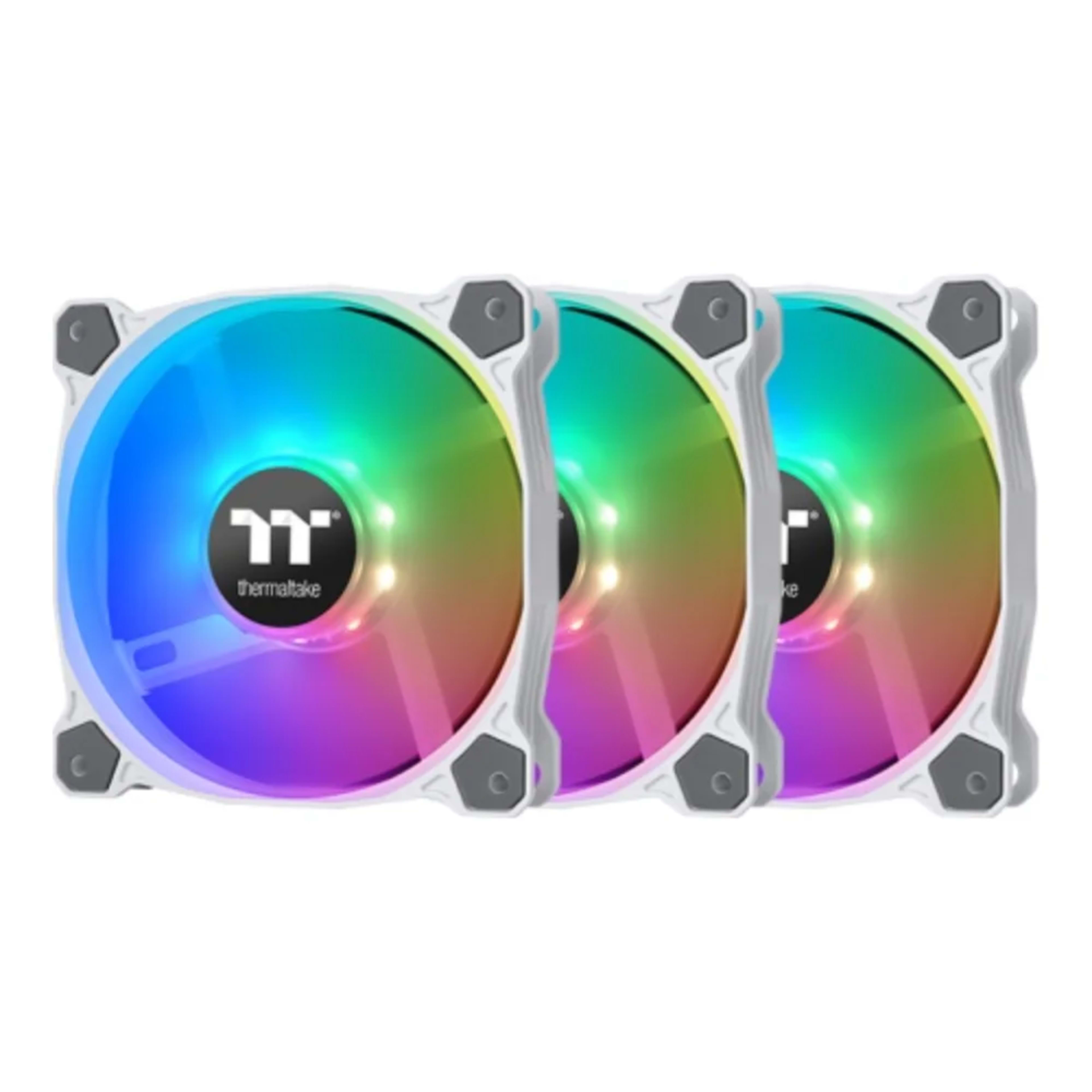 Thermaltake Pure 12 ARGB Sync Radiator Fan TT Premium Edition (3-Fan Pack) - White - Main Image Thermaltake Pure 12 ARGB Sync Radiator Fan TT Premium Edition (3-Fan Pack) - White - Main Image