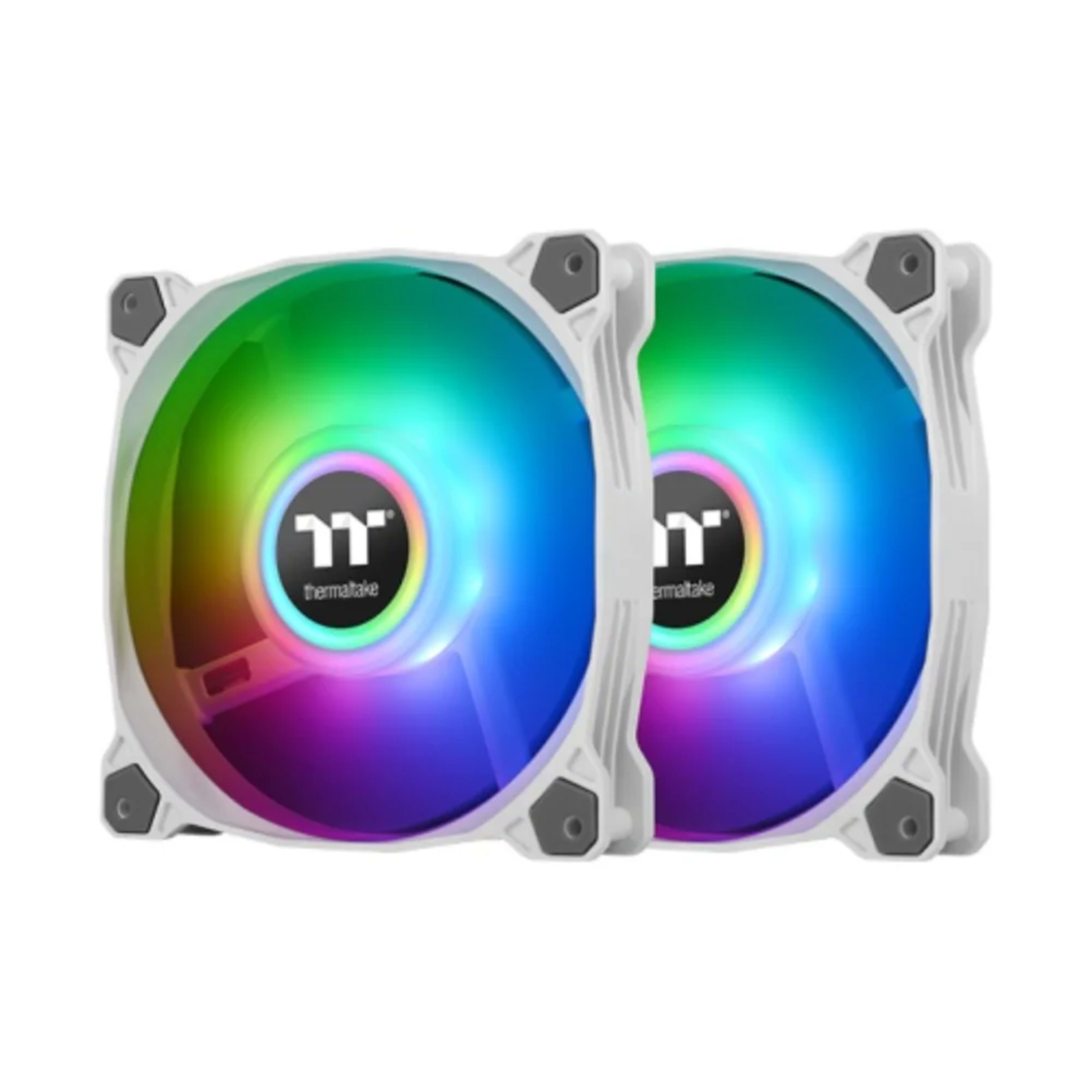 Thermaltake Pure Duo 12 ARGB Sync Radiator Fan (2-Fan Pack) – White - Main Image Thermaltake Pure Duo 12 ARGB Sync Radiator Fan (2-Fan Pack) – White - Main Image