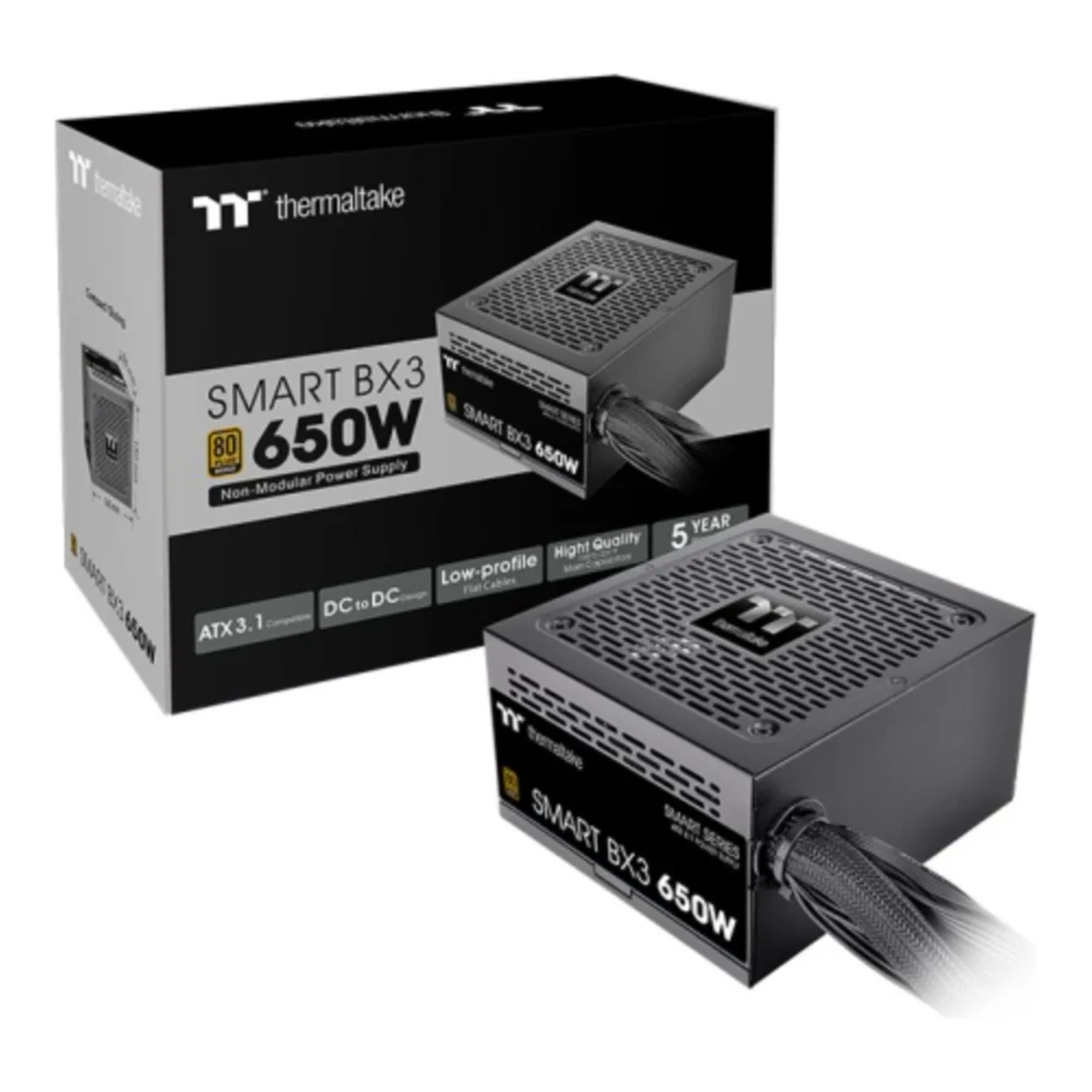 Thermaltake Smart BX3 Bronze 650W - 80 Plus Bronze ATX 3.1 Standard Power Supply, Non-Modular 5 Thermaltake Smart BX3 Bronze 650W - 80 Plus Bronze ATX 3.1 Standard Power Supply, Non-Modular thumbnail 5