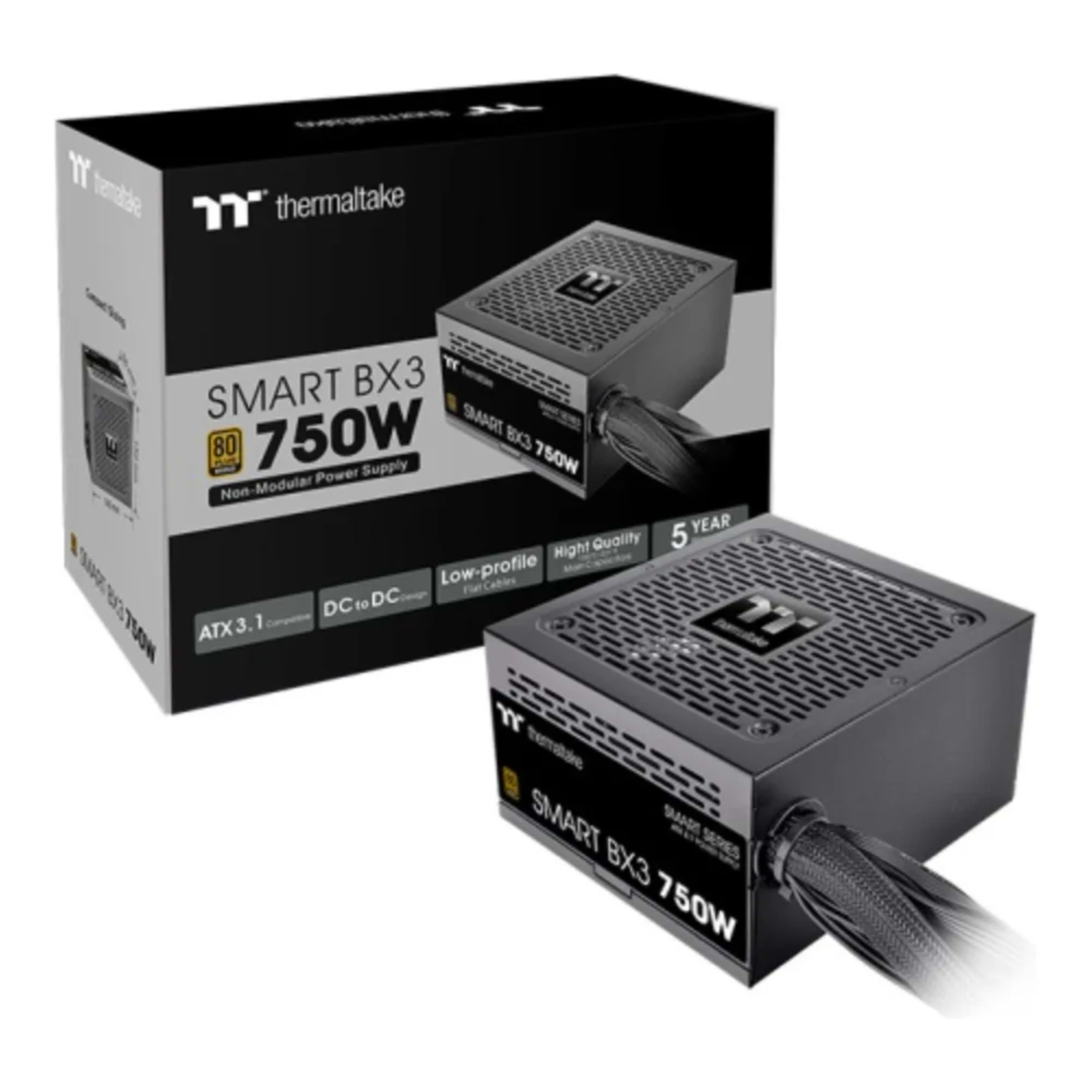 Thermaltake Smart BX3 Bronze 750W - 80 Plus Bronze ATX 3.1 Standard Power Supply, Non-Modular 6 Thermaltake Smart BX3 Bronze 750W - 80 Plus Bronze ATX 3.1 Standard Power Supply, Non-Modular thumbnail 6
