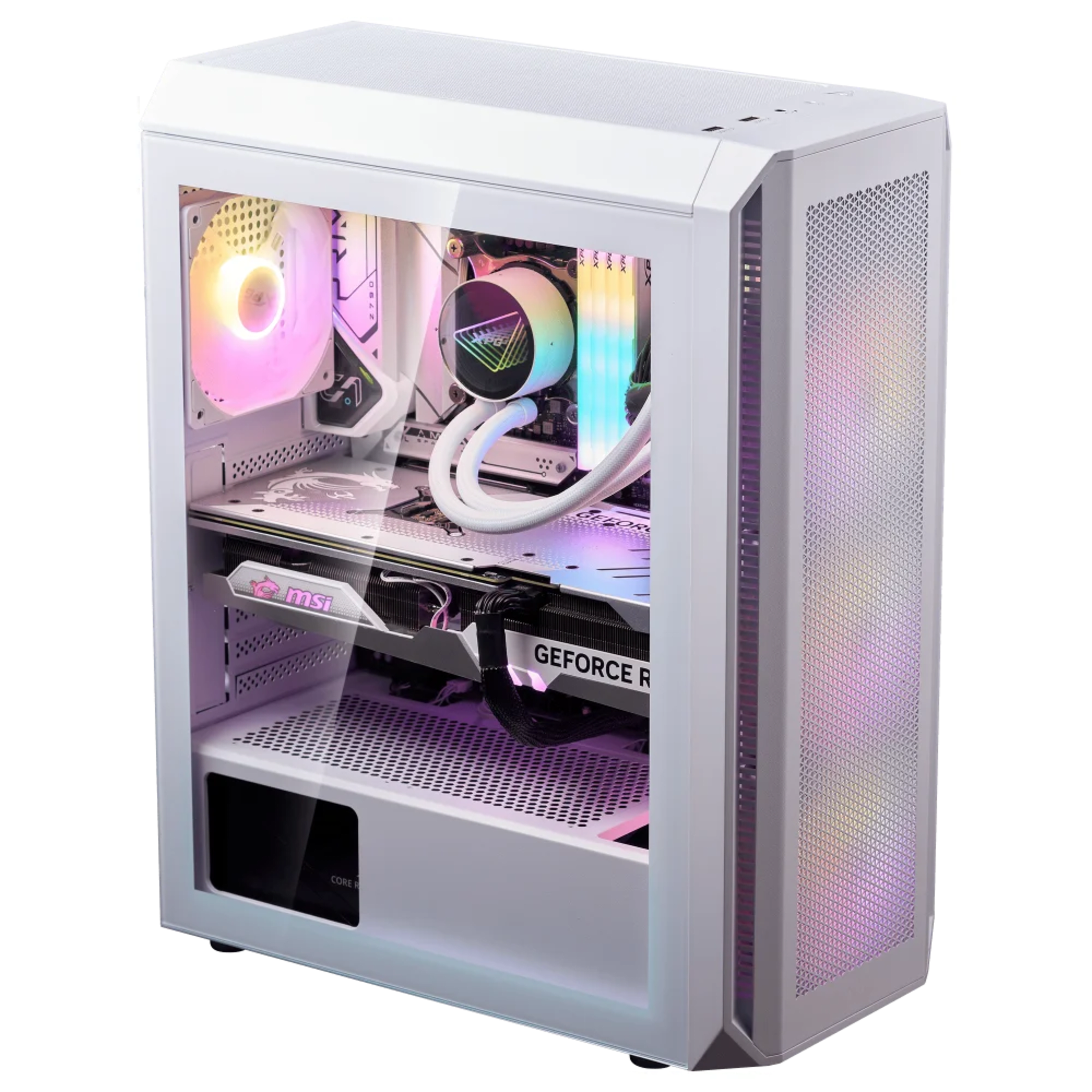 XPG VALOR AIR Mid Tower Gaming Chassis (White) 2 XPG VALOR AIR Mid Tower Gaming Chassis (White) thumbnail 2