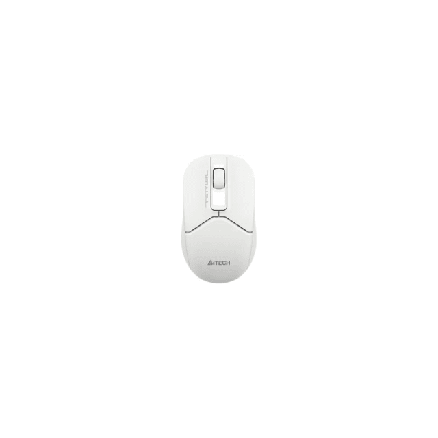 A4Tech FB12S Fstyler Dual-Mode Bluetooth & 2.4G Non-rechargeable Silent Click Mouse USB (White) - Gaming Mouse
