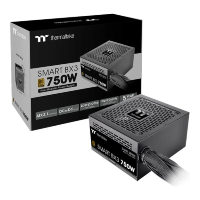 Thermaltake Smart BX3 Bronze 750W - 80 Plus Bronze ATX 3.1 Standard Power Supply, Non-Modular - Power Supply (PSU)