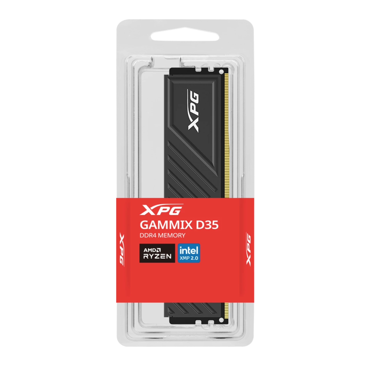 XPG 32GB 3600MHz D35 DESKTOP DDR4 (Dual Pack - 2 x 16GB) (RGB) BLACK  - Main Image