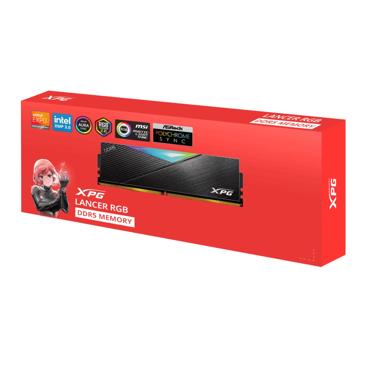 XPG 64GB 6000MHz LANCER BLADE DDR5 DESKTOP RGB ( Dual Pack 32 x 2 ) (BLACK) (CL 30-40-40) 5 XPG 64GB 6000MHz LANCER BLADE DDR5 DESKTOP RGB ( Dual Pack 32 x 2 ) (BLACK) (CL 30-40-40) thumbnail 5