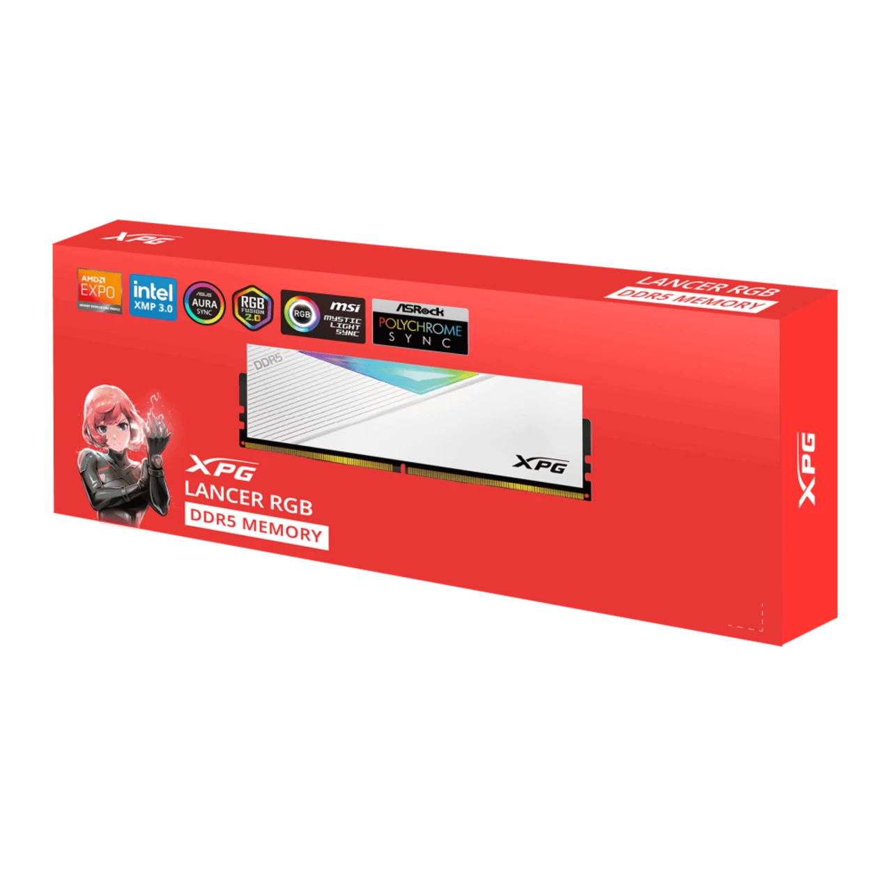 XPG 64GB 6000MHz LANCER BLADE DDR5 DESKTOP RGB ( Dual Pack 32 x 2 ) (WHITE) (CL 30-40-40) 5 XPG 64GB 6000MHz LANCER BLADE DDR5 DESKTOP RGB ( Dual Pack 32 x 2 ) (WHITE) (CL 30-40-40) thumbnail 5