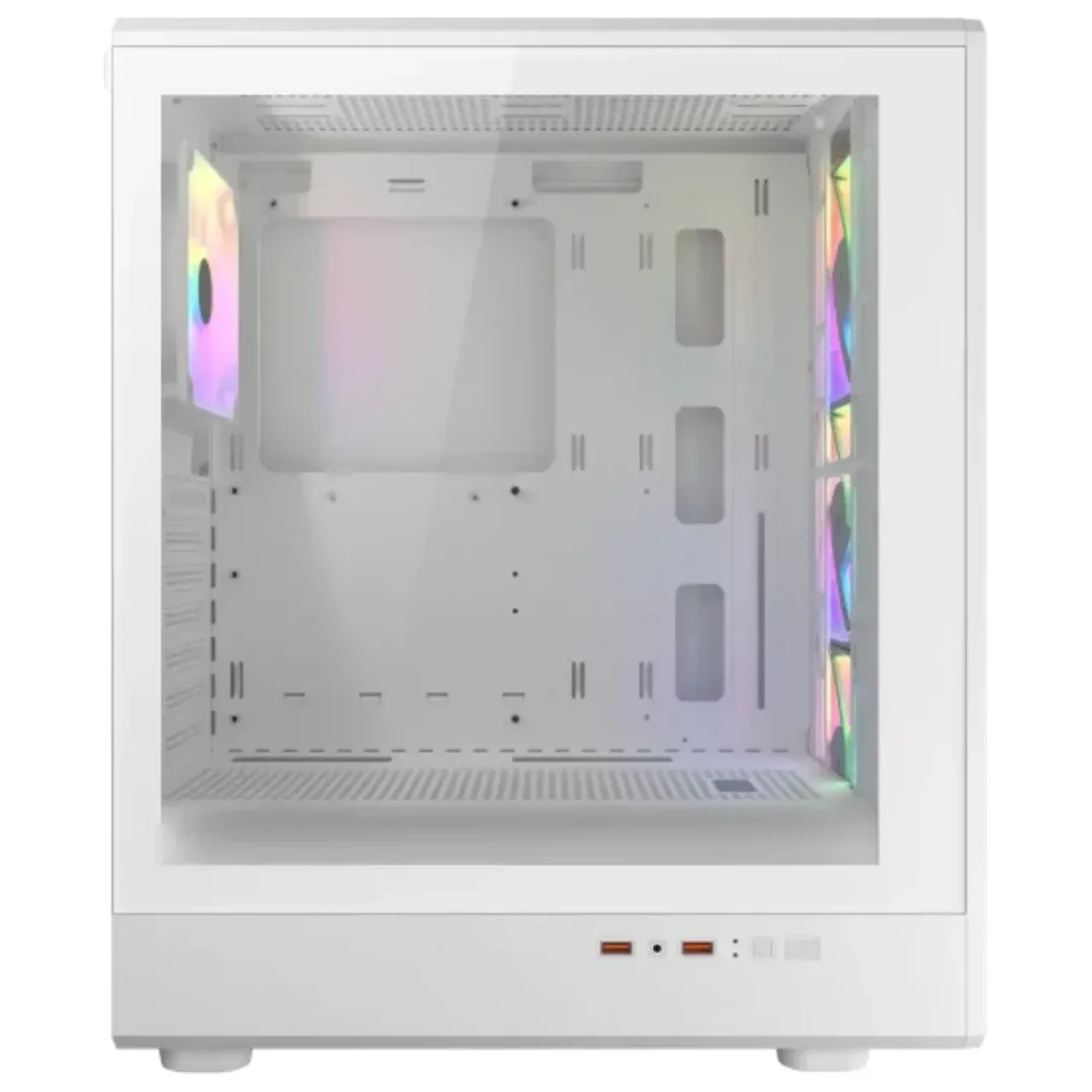 COUGAR Airface Pure RGB Compact ATX Mid Tower - White - Main Image COUGAR Airface Pure RGB Compact ATX Mid Tower - White - Main Image
