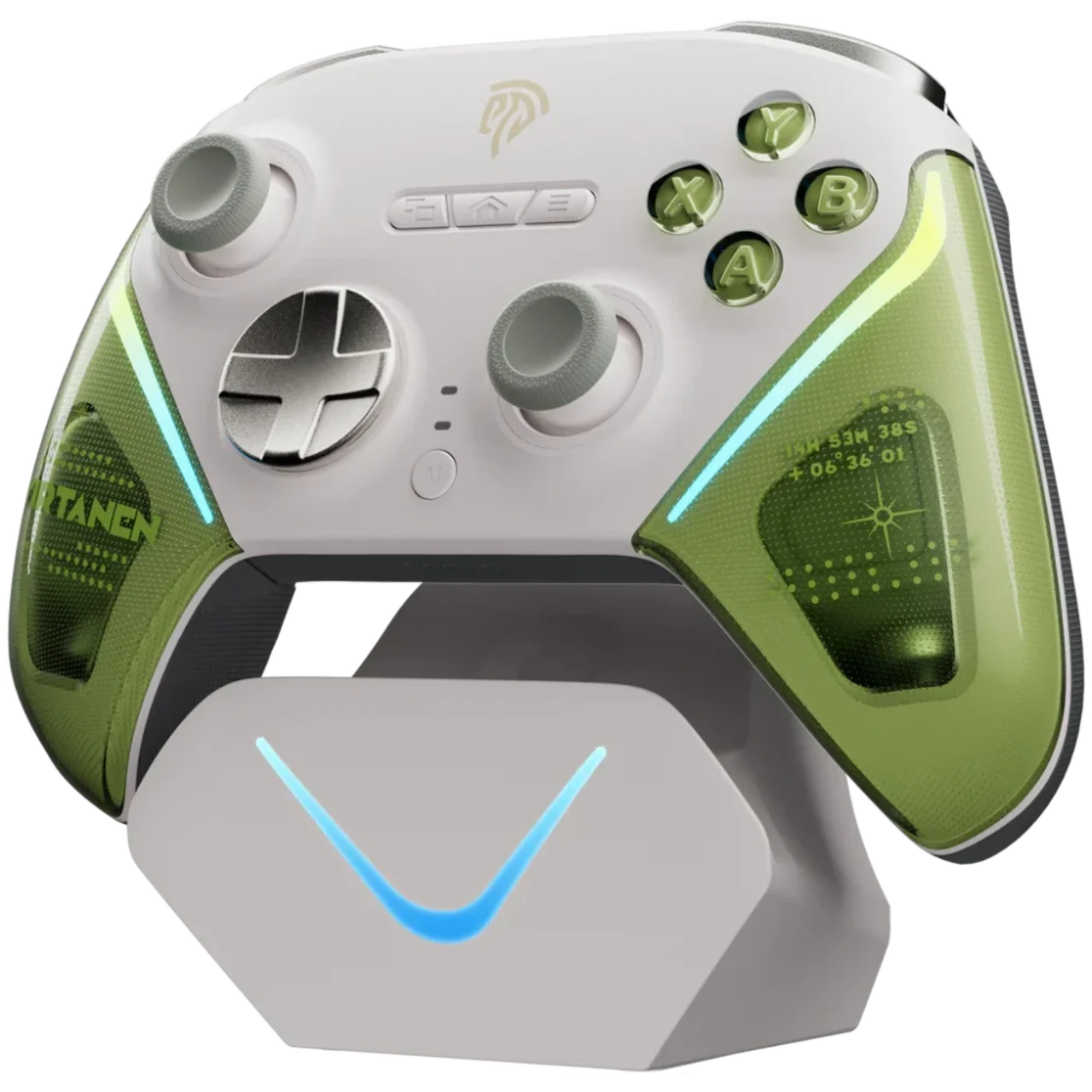EasySMX® D10 Multiplatform Gaming Controller with TMR sticks, Trigger Lock and Charging Dock - Wirtanen Green 5 EasySMX® D10 Multiplatform Gaming Controller with TMR sticks, Trigger Lock and Charging Dock - Wirtanen Green thumbnail 5