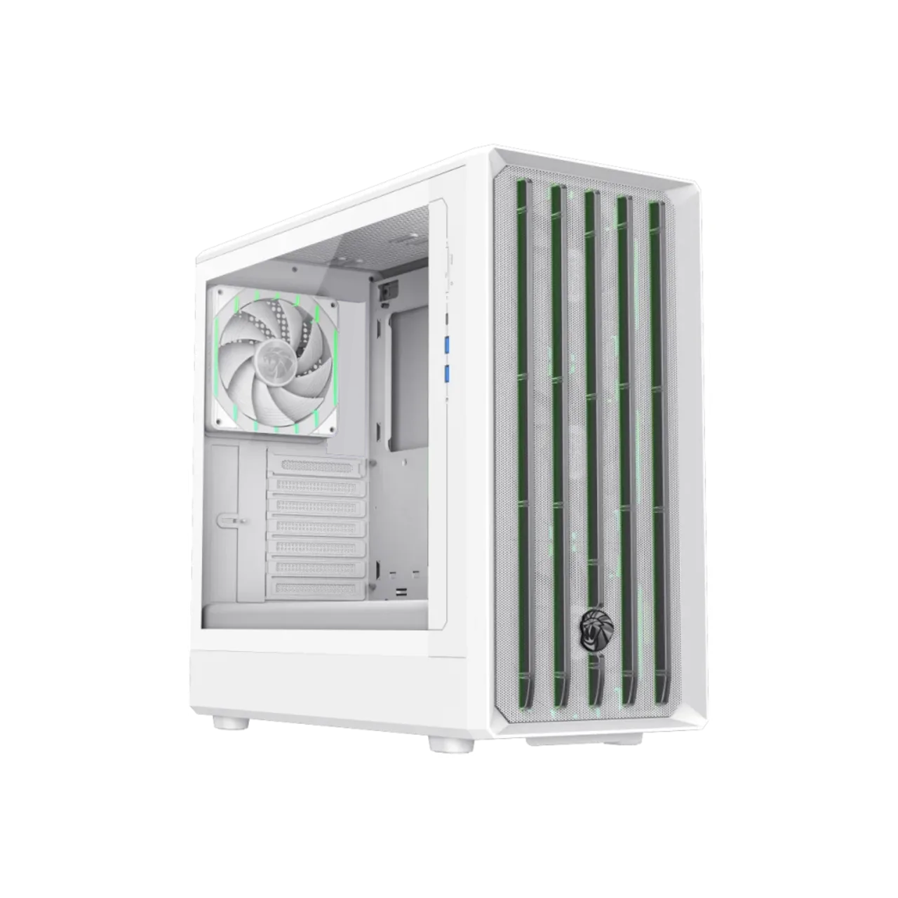 GameMax CLAW 460 BK Mid Tower Where Air Moves With Style - White 3 GameMax CLAW 460 BK Mid Tower Where Air Moves With Style - White thumbnail 3