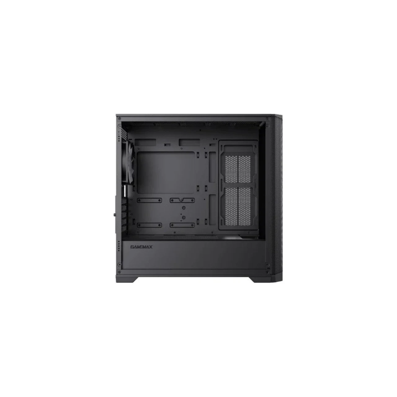 GameMax DEFENDER TG stylish tempered glass design  ARGB lighting Gaming Case - Black thumbnail 5