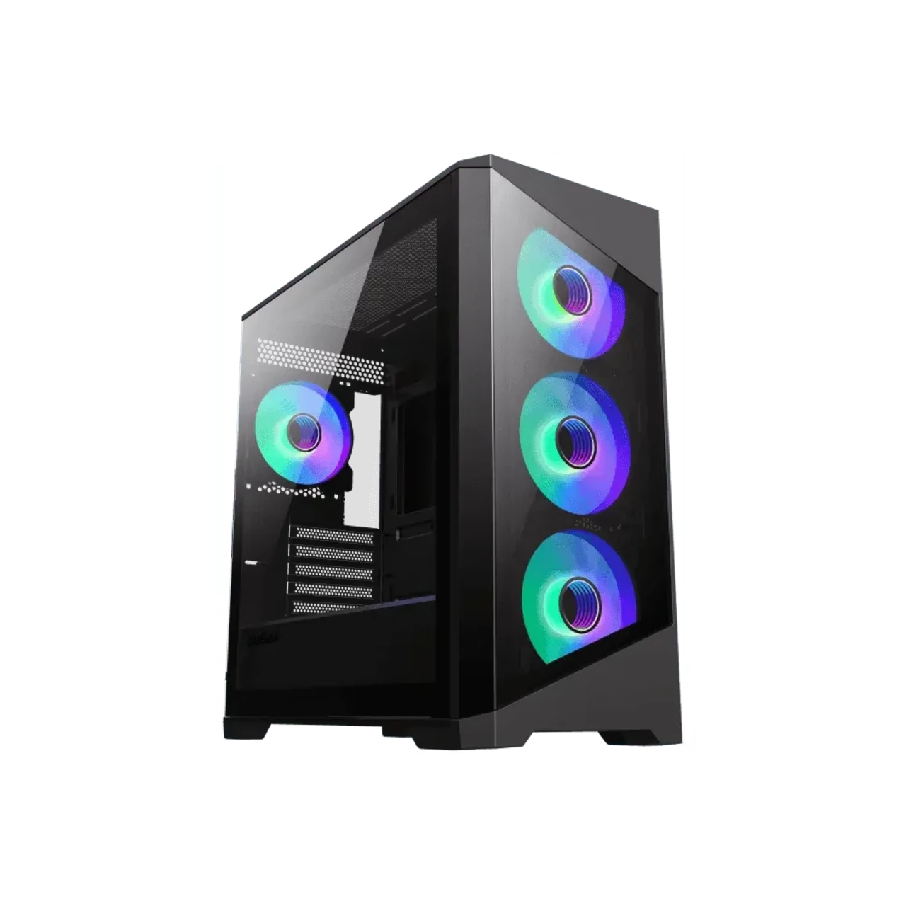 GameMax DESTROYER TGB Micro-ATX 4 ARGB Fans, Tempered Glass Panels Gaming Case - Black 3 GameMax DESTROYER TGB Micro-ATX 4 ARGB Fans, Tempered Glass Panels Gaming Case - Black thumbnail 3