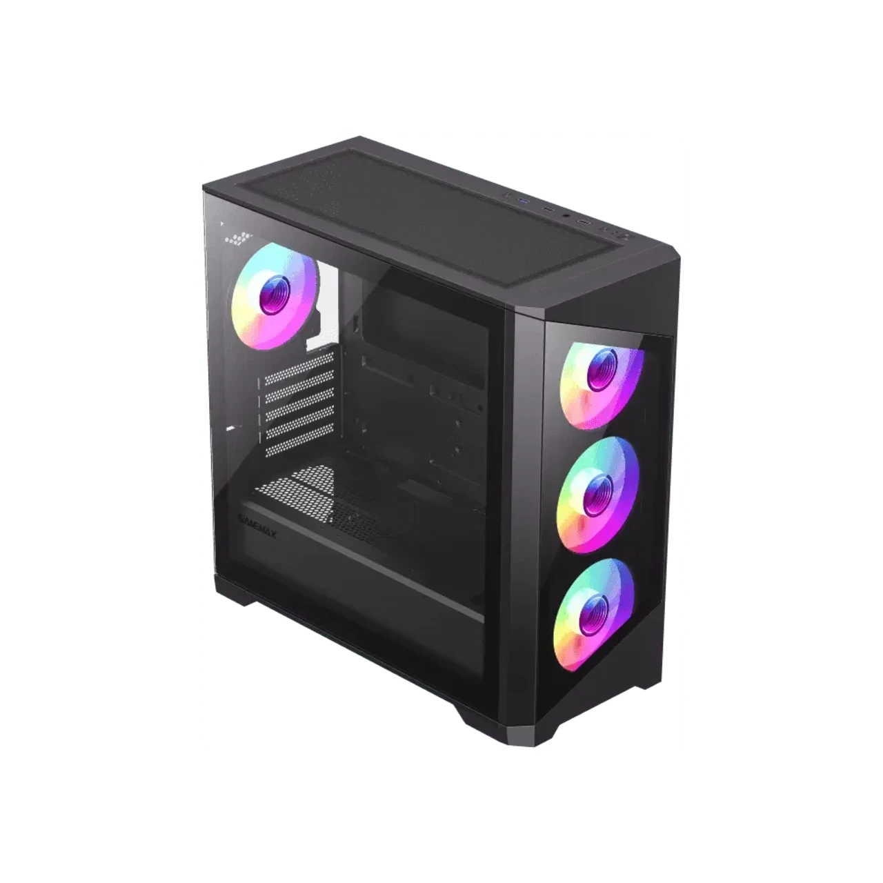 GameMax DESTROYER TGB Micro-ATX 4 ARGB Fans, Tempered Glass Panels Gaming Case - Black - Main Image GameMax DESTROYER TGB Micro-ATX 4 ARGB Fans, Tempered Glass Panels Gaming Case - Black - Main Image