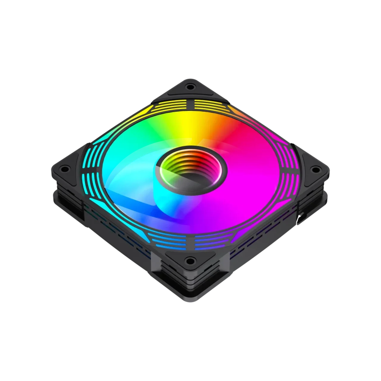 GameMax FN12A-C8I B 120mm ARGB Fan — High-Performance Quiet Cooling -Black - Main Image GameMax FN12A-C8I B 120mm ARGB Fan — High-Performance Quiet Cooling -Black - Main Image