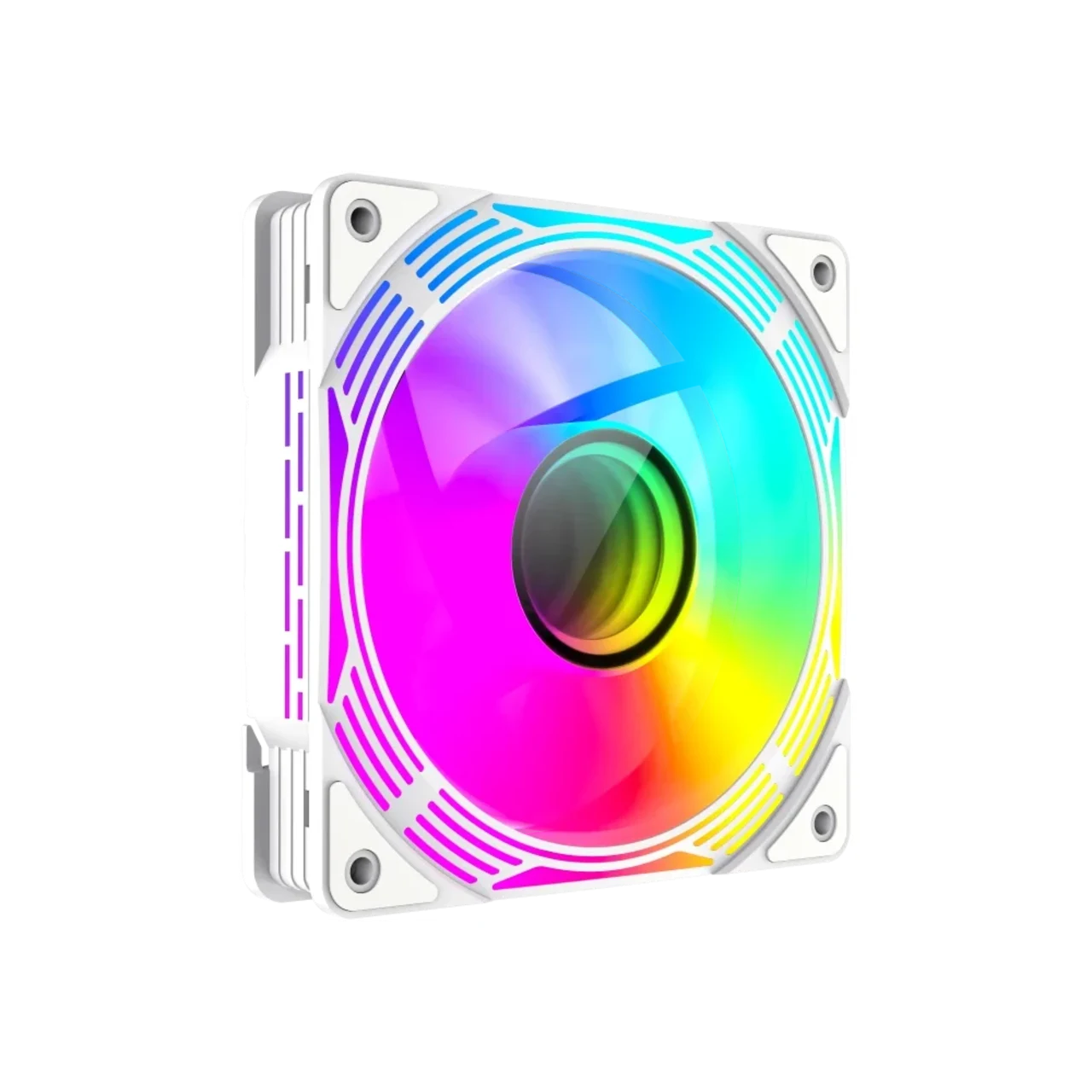 GameMax FN12A-C8I-RW, Reverse 120mm ARGB Fan -White 7 GameMax FN12A-C8I-RW, Reverse 120mm ARGB Fan -White thumbnail 7
