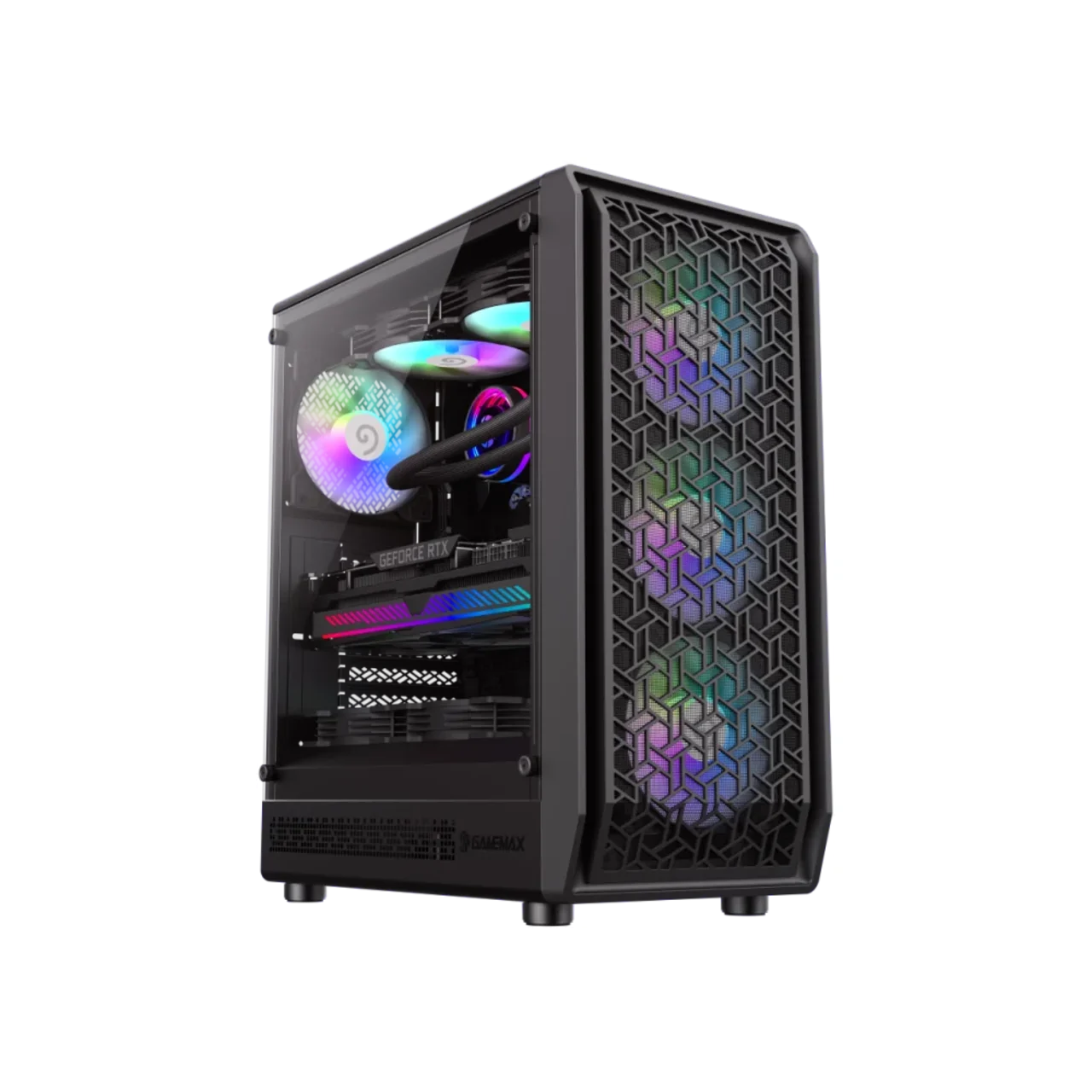 GameMax FORGE AB Premium Mid Tower ATX Gaming PC Case - Black 6 GameMax FORGE AB Premium Mid Tower ATX Gaming PC Case - Black thumbnail 6