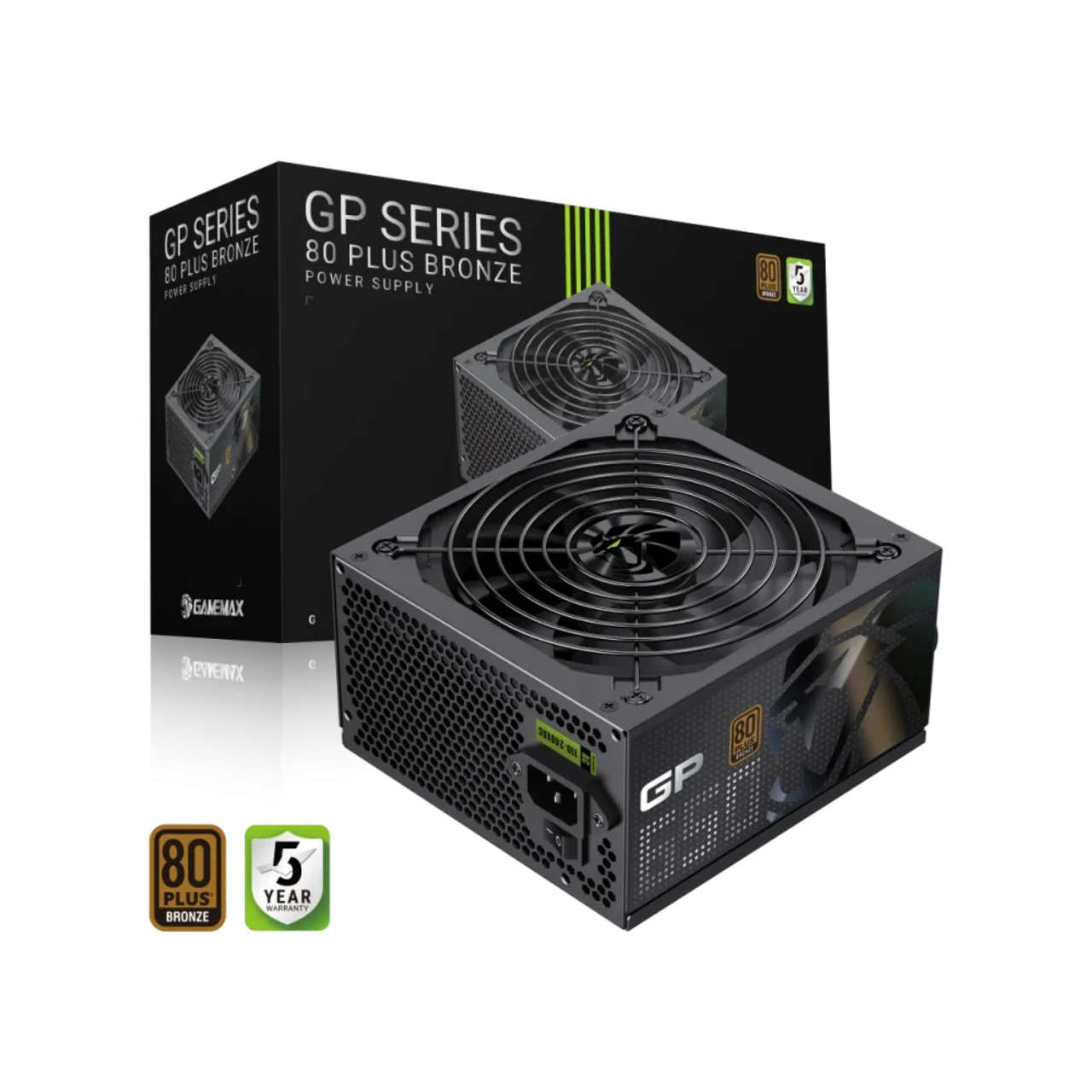 GameMax GP 650B 80+ Bronze Ultra-Stable, Smart Fan, and Premium Heat Dissipation Power Supply - Black 6 GameMax GP 650B 80+ Bronze Ultra-Stable, Smart Fan, and Premium Heat Dissipation Power Supply - Black thumbnail 6