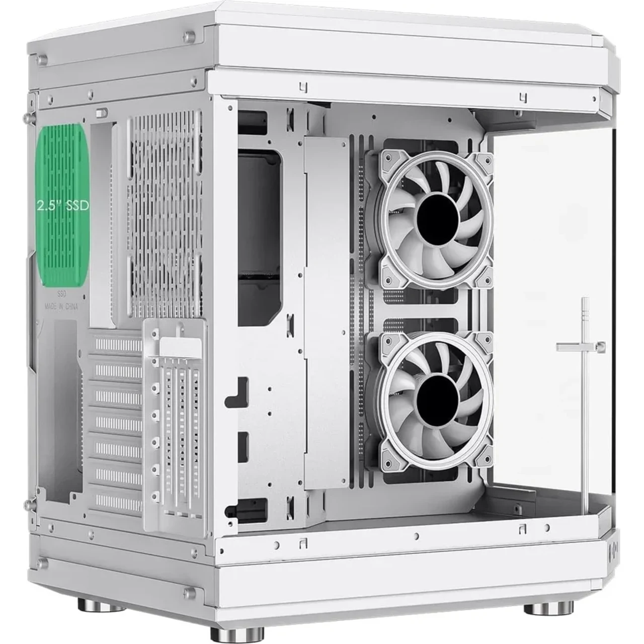 GameMax HYPE-A WH full viewed designed Mid Tower ATX PC Gamig Case - White - Main Image GameMax HYPE-A WH full viewed designed Mid Tower ATX PC Gamig Case - White - Main Image