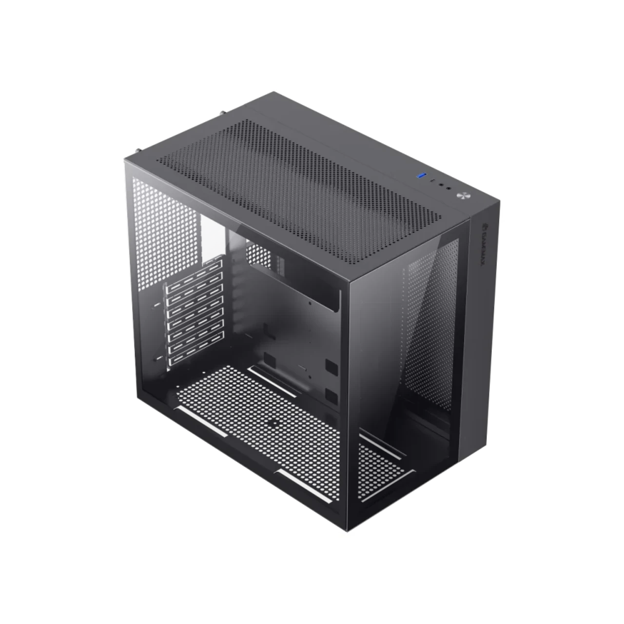 GameMax INFINITY BK ATX Mid Tower Tempered Glass, RGB Lighting, Modular Design Gaming Case - Black 2 GameMax INFINITY BK ATX Mid Tower Tempered Glass, RGB Lighting, Modular Design Gaming Case - Black thumbnail 2