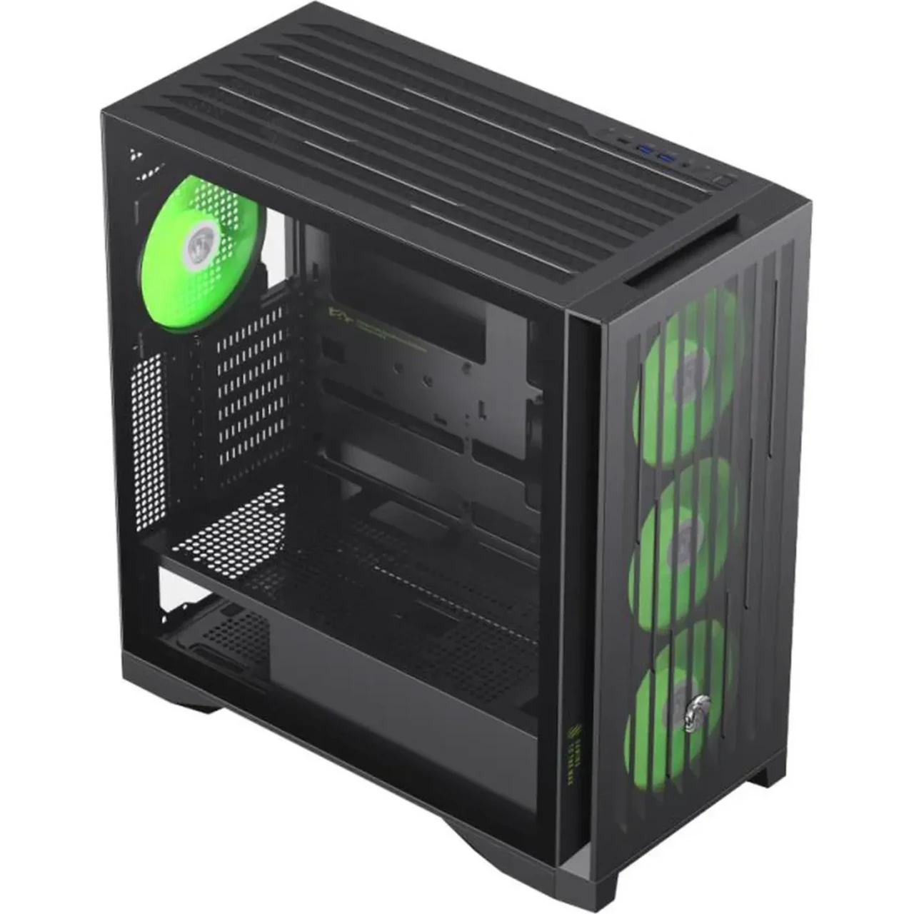 GameMax LEADER 2 BK Mid Tower Gaming Case - Black 4 GameMax LEADER 2 BK Mid Tower Gaming Case - Black thumbnail 4