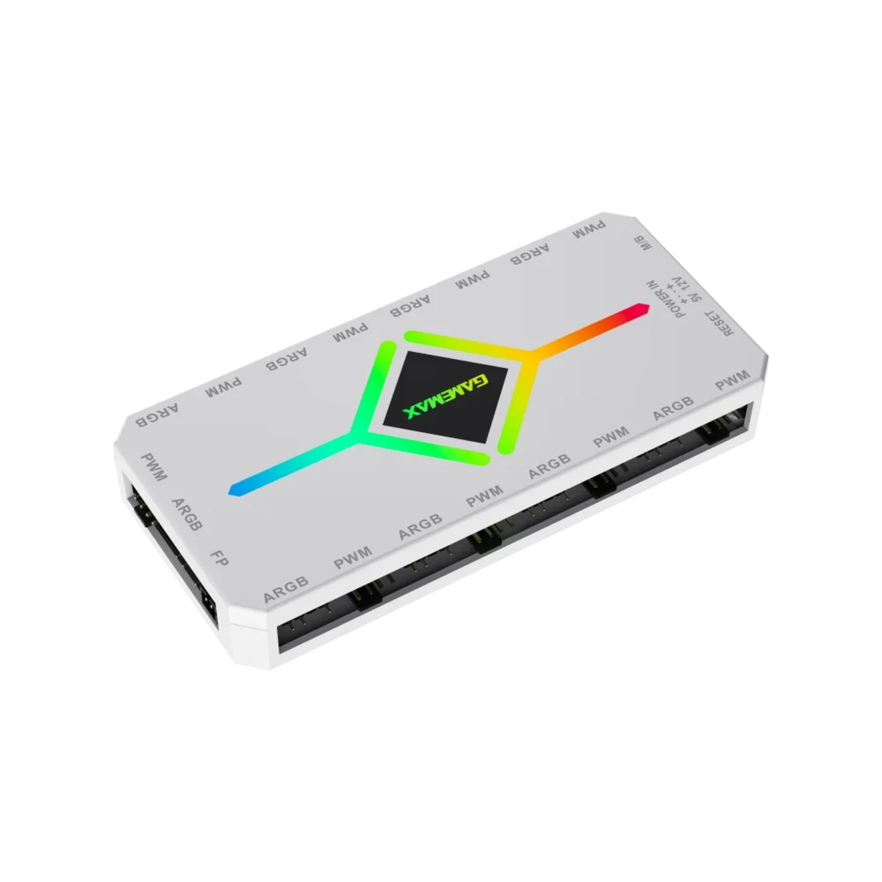 GameMax V4.0 ARGB HUB PWM HW Controller. White - Main Image