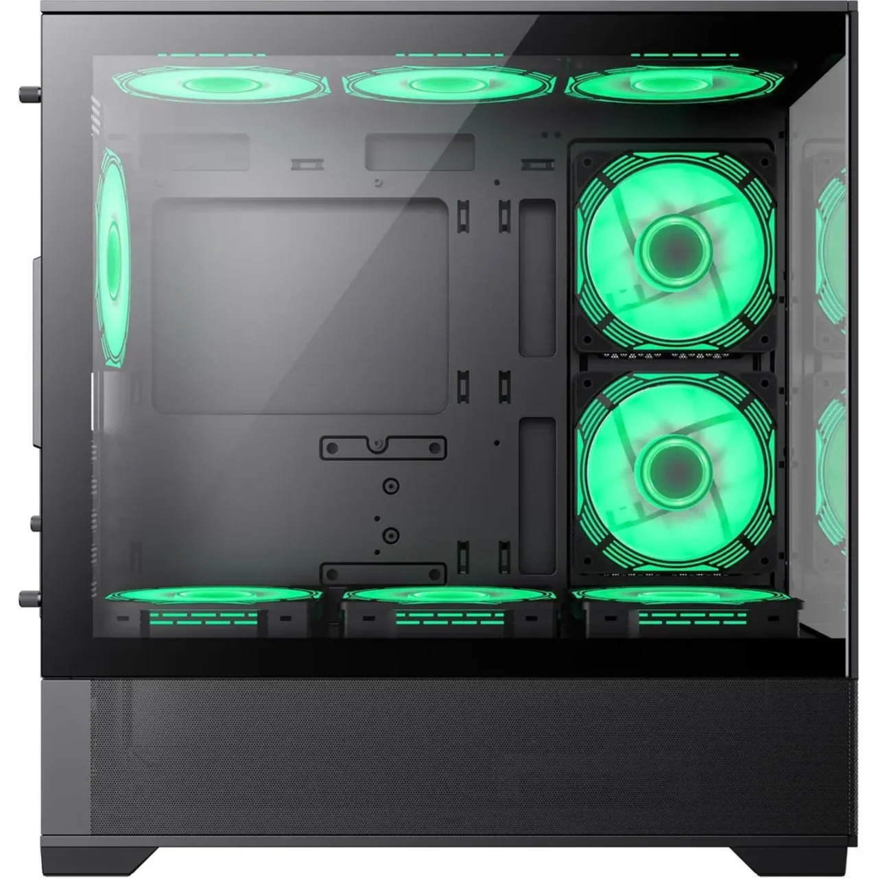 GameMAx Vista MB Micro ATX tower - Aesthetic looks, airflow focus Glass to Glass full view - Black 5 GameMAx Vista MB Micro ATX tower - Aesthetic looks, airflow focus Glass to Glass full view - Black thumbnail 5