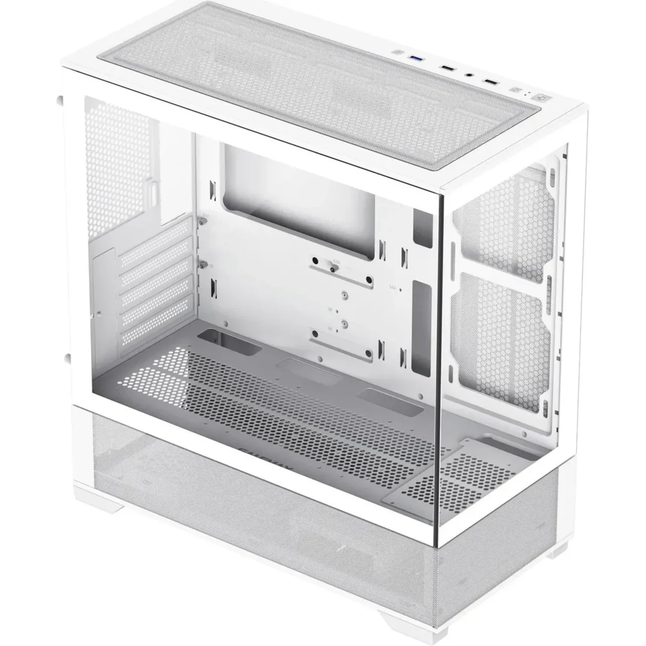 GameMAx Vista MW Micro ATX tower - Aesthetic looks, airflow focus Glass to Glass full view - White 2 GameMAx Vista MW Micro ATX tower - Aesthetic looks, airflow focus Glass to Glass full view - White thumbnail 2