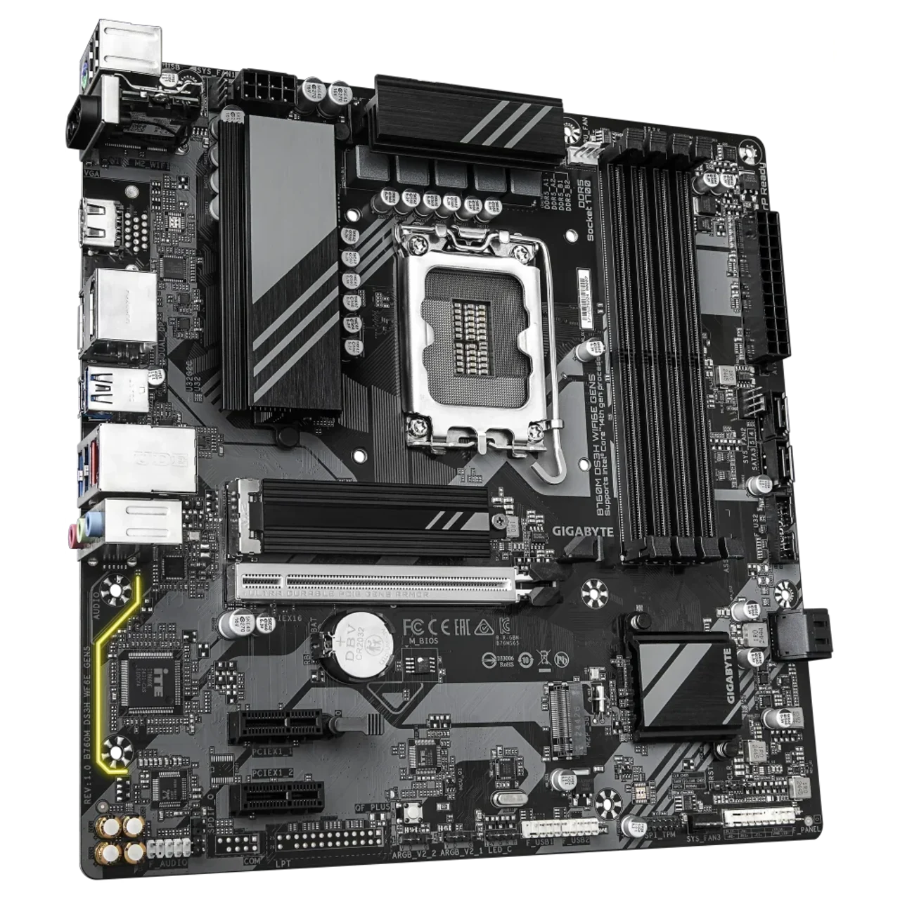 GIGABYTE MB INTEL B760M DS3H WIFI6E  GEN 5 DDR thumbnail 2