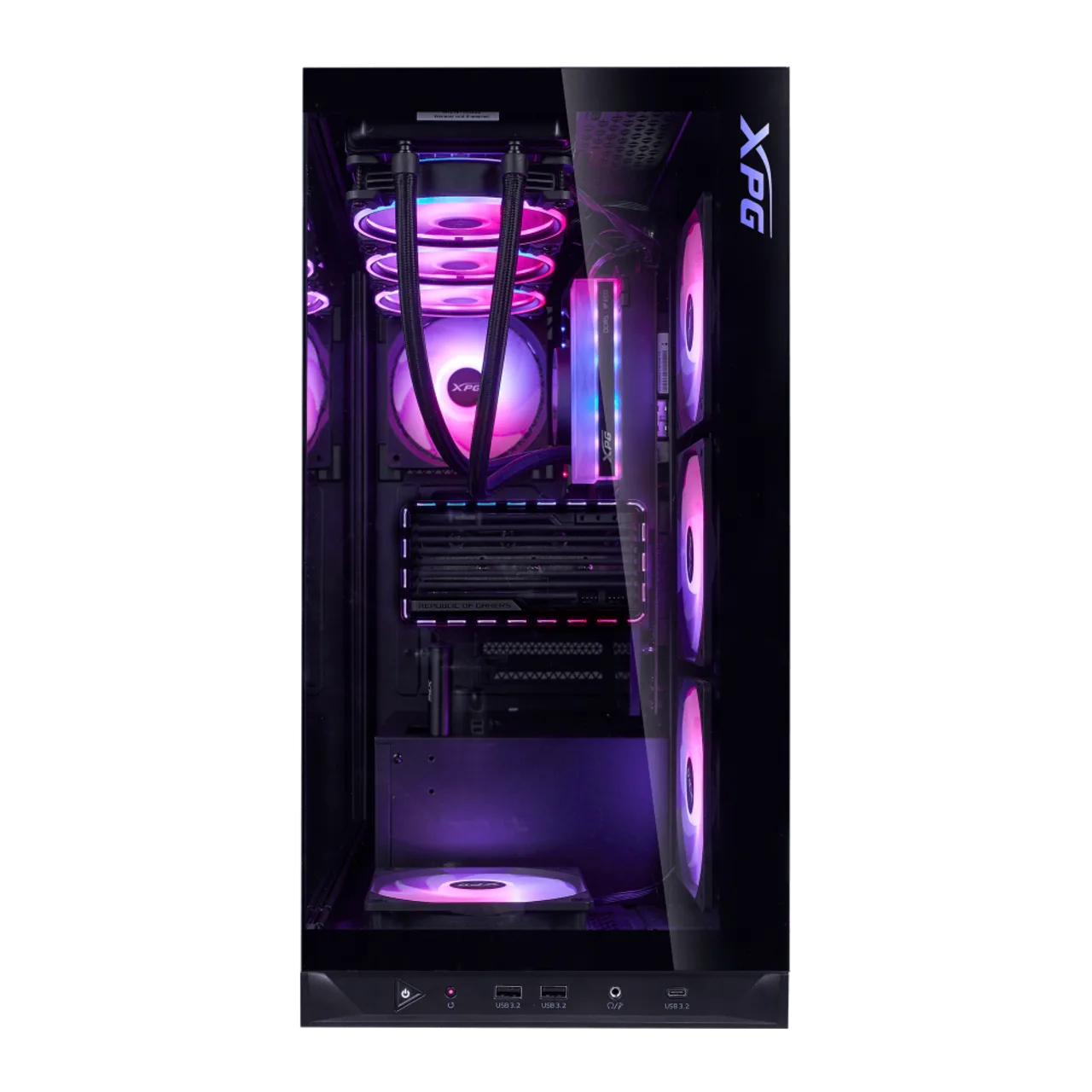 XPG INVADER X BTF Mid Tower Gaming Chassis (Black) For Project Zero thumbnail 5