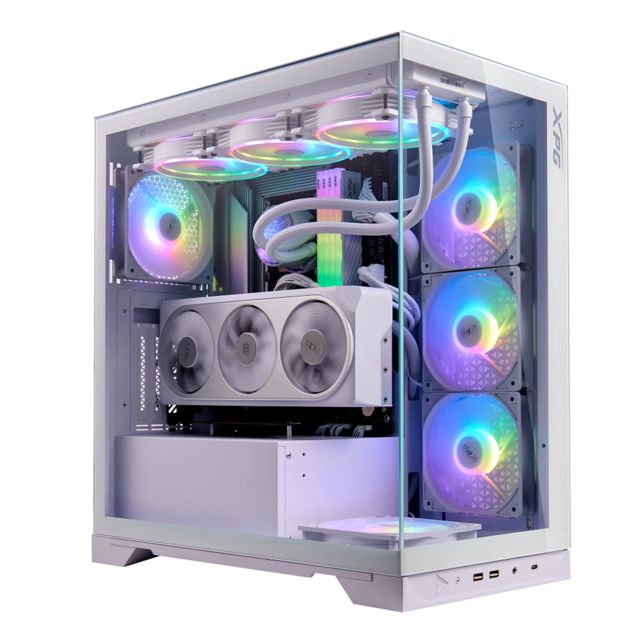 XPG INVADER X Mid Tower Gaming Chassis (white)  thumbnail 2