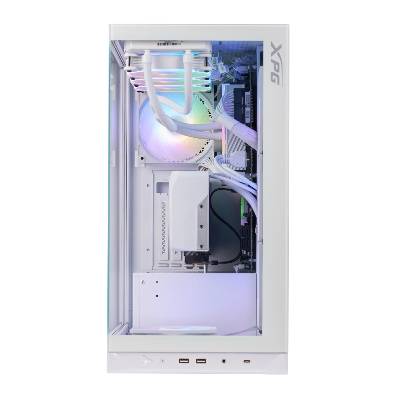 XPG INVADER X Mid Tower Gaming Chassis (white)  thumbnail 4