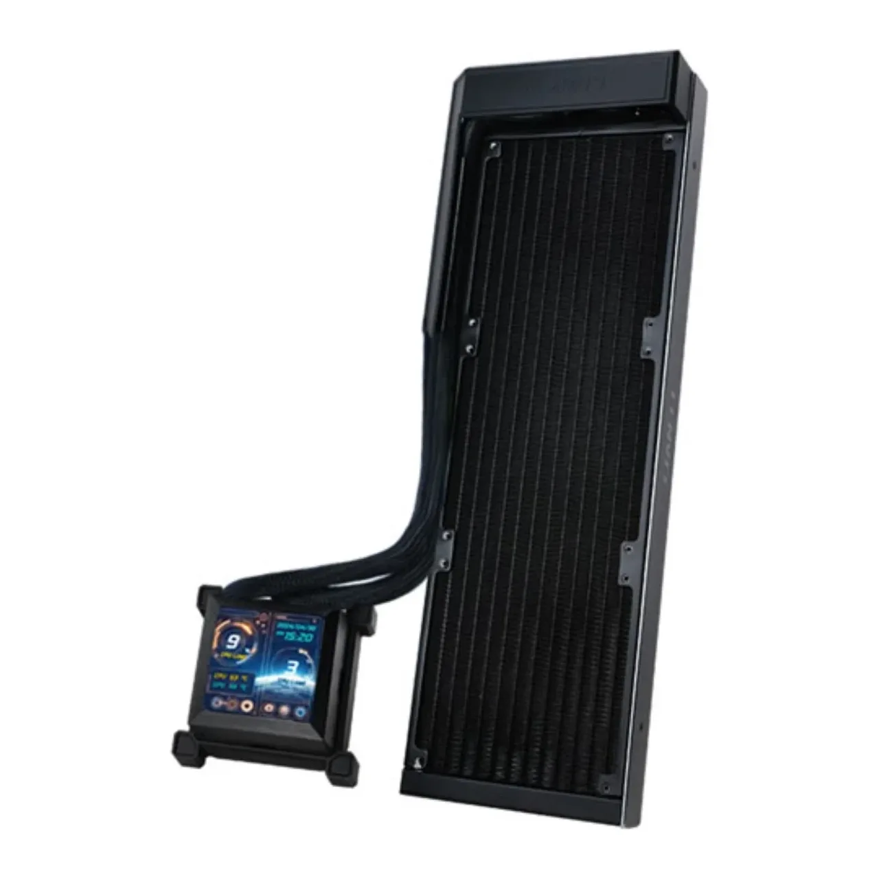 Lian Li Hydroshift 360 2.88” IPS LCD AIO Cooler Black Without Fan - Main Image Lian Li Hydroshift 360 2.88” IPS LCD AIO Cooler Black Without Fan - Main Image