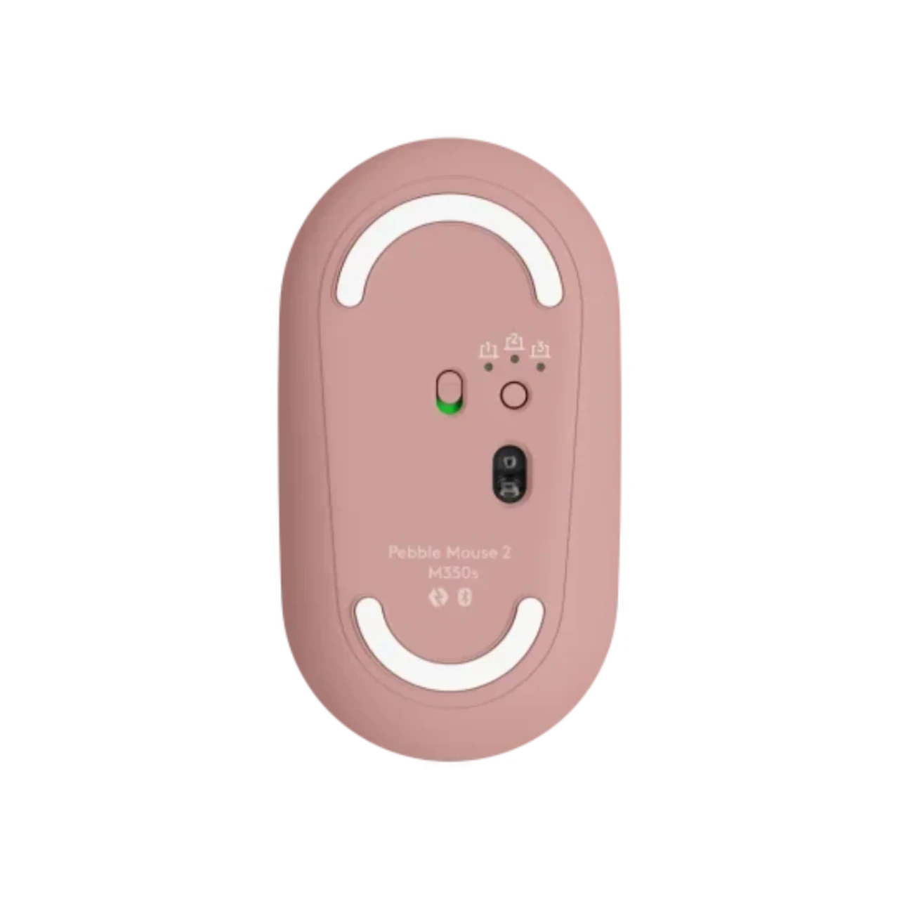 Logitech M350s Bluetooth Multi device Pebble Mouse - Pink 3 Logitech M350s Bluetooth Multi device Pebble Mouse - Pink thumbnail 3
