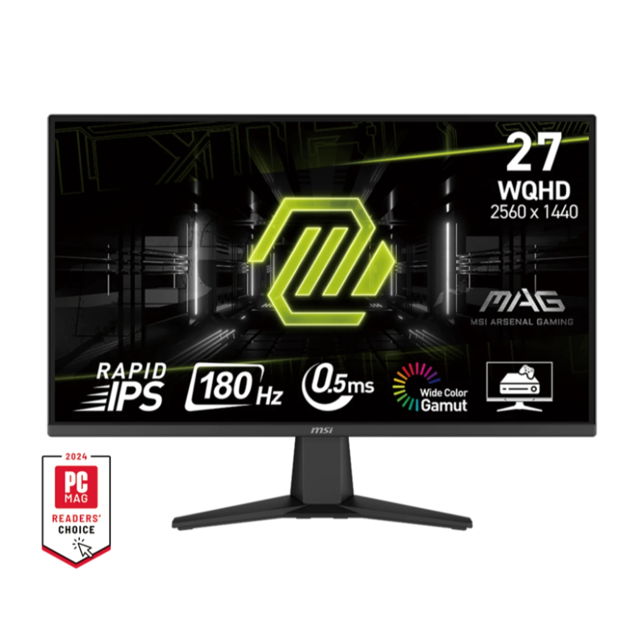 MSI MAG 275QF (IPS Panel, Res: 2560x1440, 180Hz, 0.5ms GTG, Adaptive - Sync) 2K - Main Image