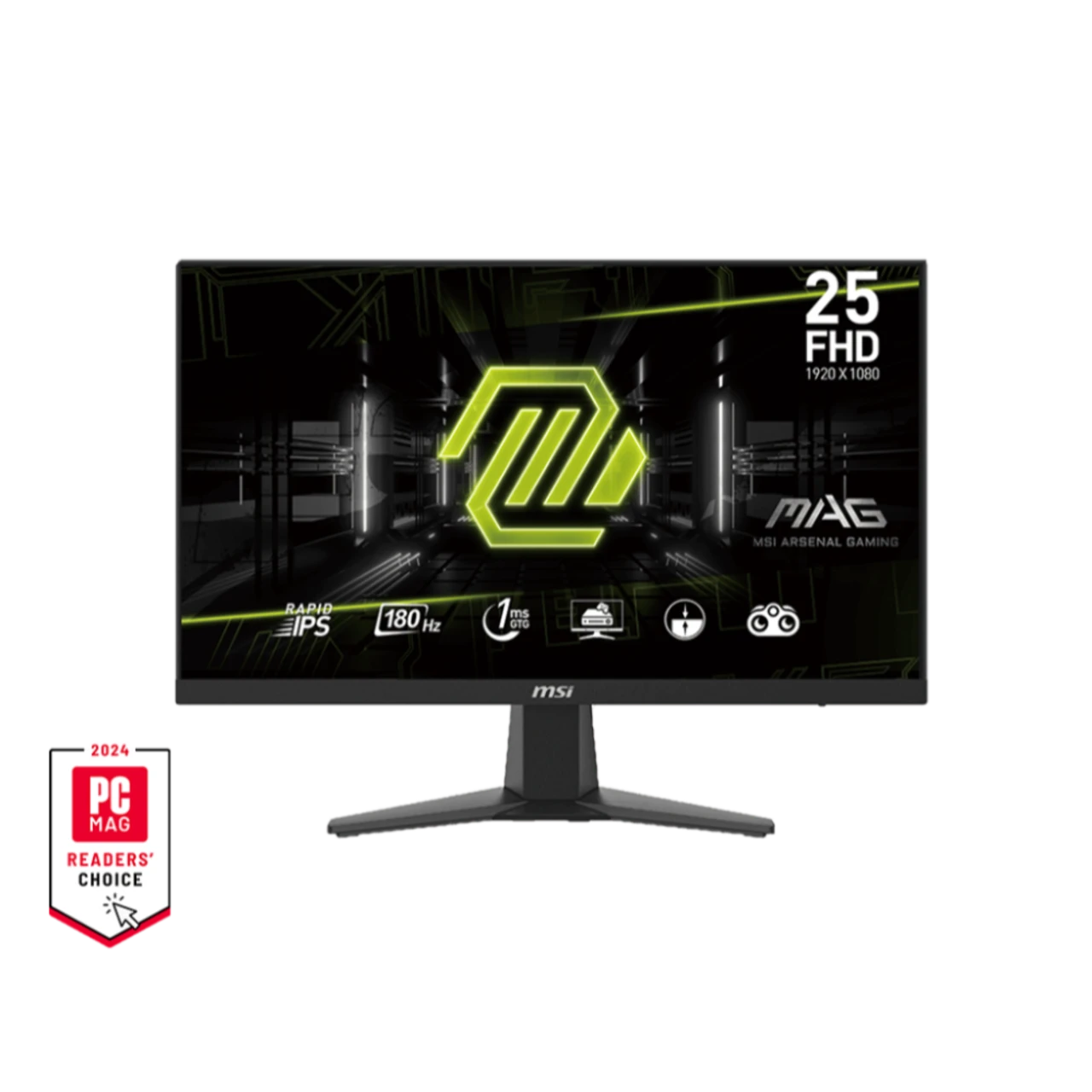  MSI MAG G256F (IPS Panel, Res: 1920x1080, 180Hz, 1ms GTG, AMD free Sync) - Main Image