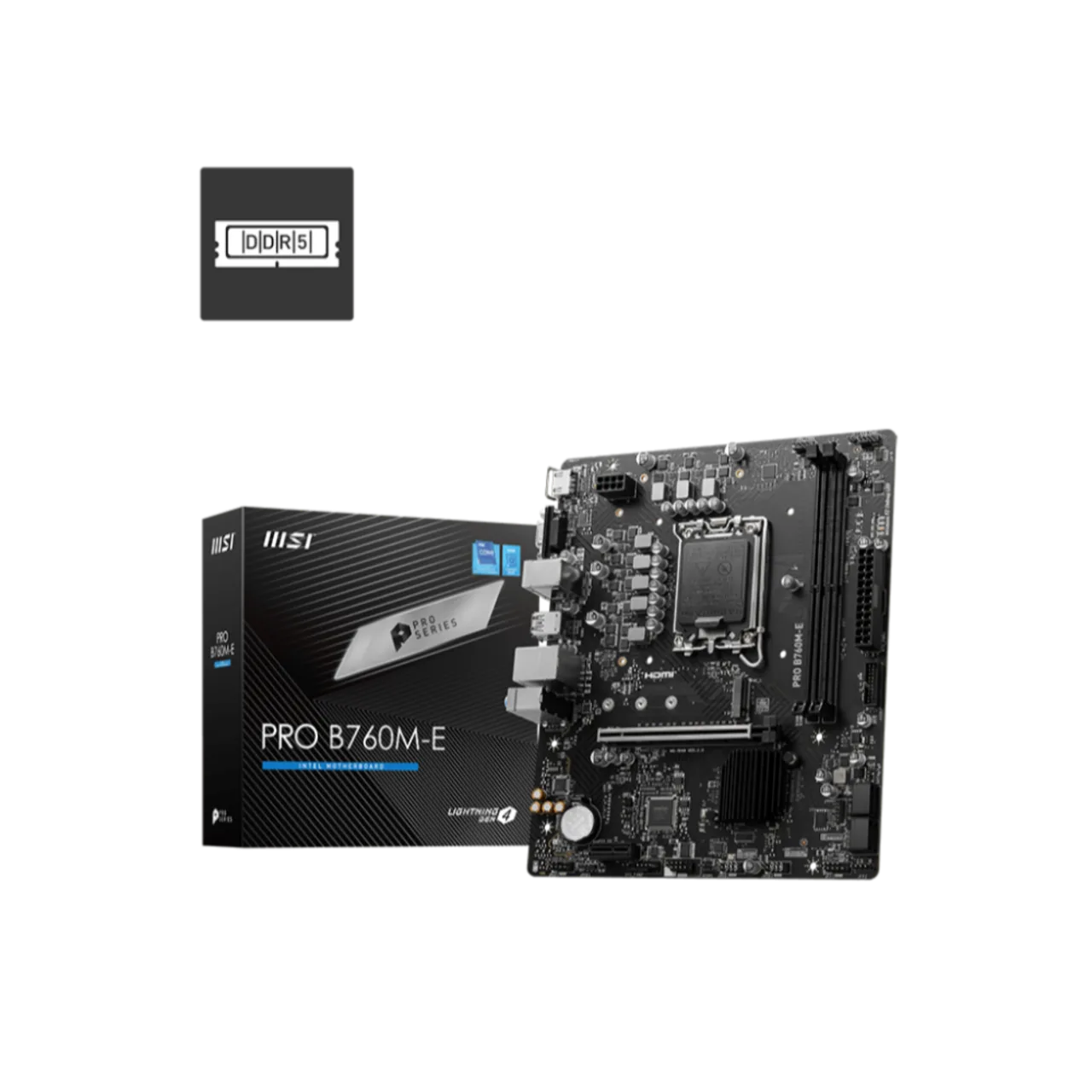 MSI  PRO B760M-E D5 thumbnail 5