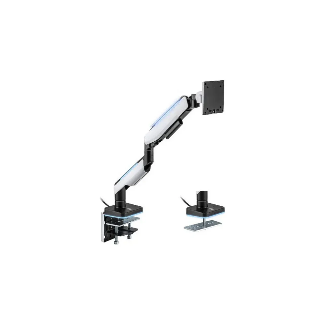 MXG HMA-12R Heavy Duty RGB Gaming Monitor Arm Matte White (Support upto 49inch Monitor) - Main Image MXG HMA-12R Heavy Duty RGB Gaming Monitor Arm Matte White (Support upto 49inch Monitor) - Main Image