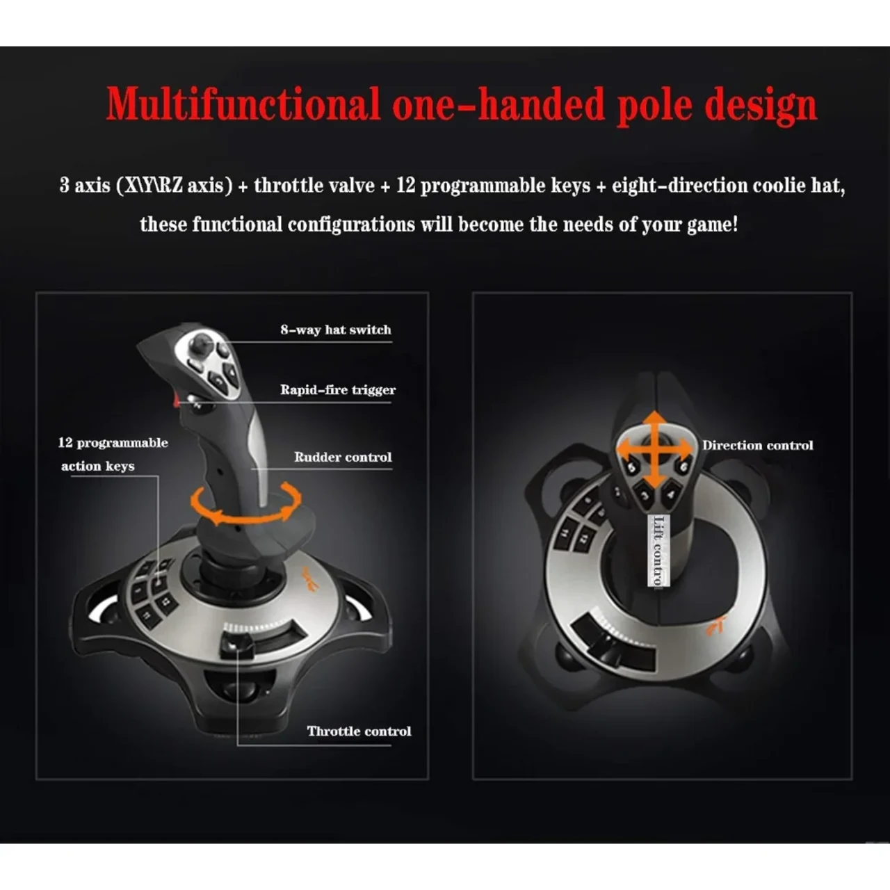 PXN-2113PRO FLIGHT JOYSTICK 5 PXN-2113PRO FLIGHT JOYSTICK thumbnail 5