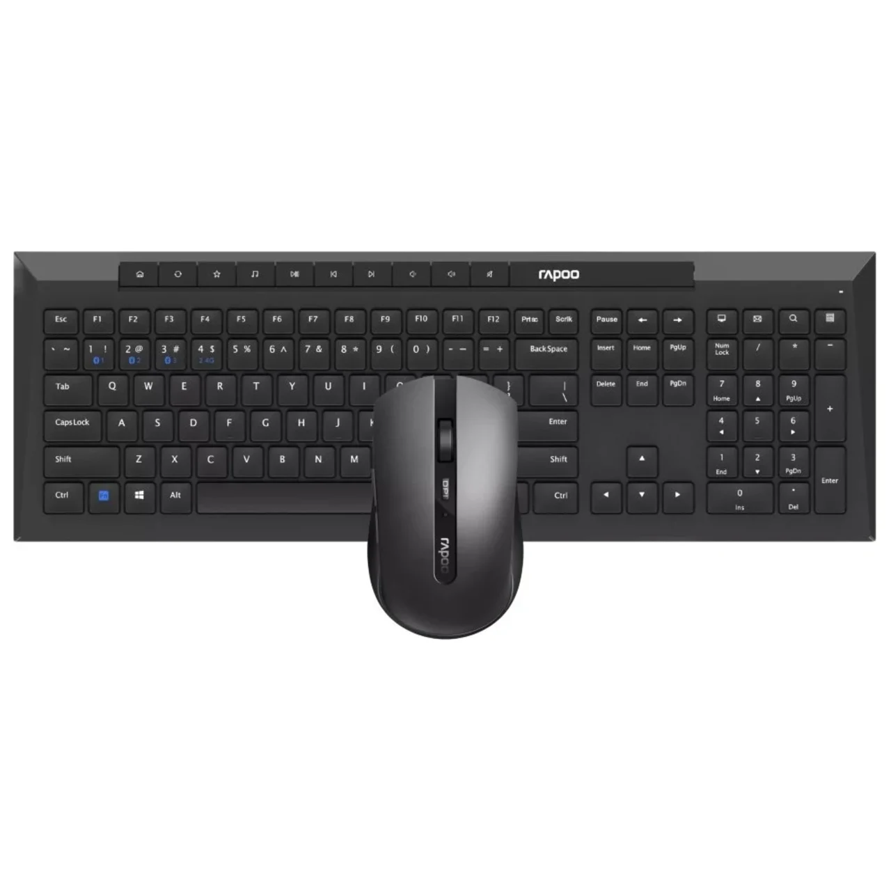 RAPOO 8210M Multi-mode Wireless Keyboard & Mouse US_Black 3 RAPOO 8210M Multi-mode Wireless Keyboard & Mouse US_Black thumbnail 3