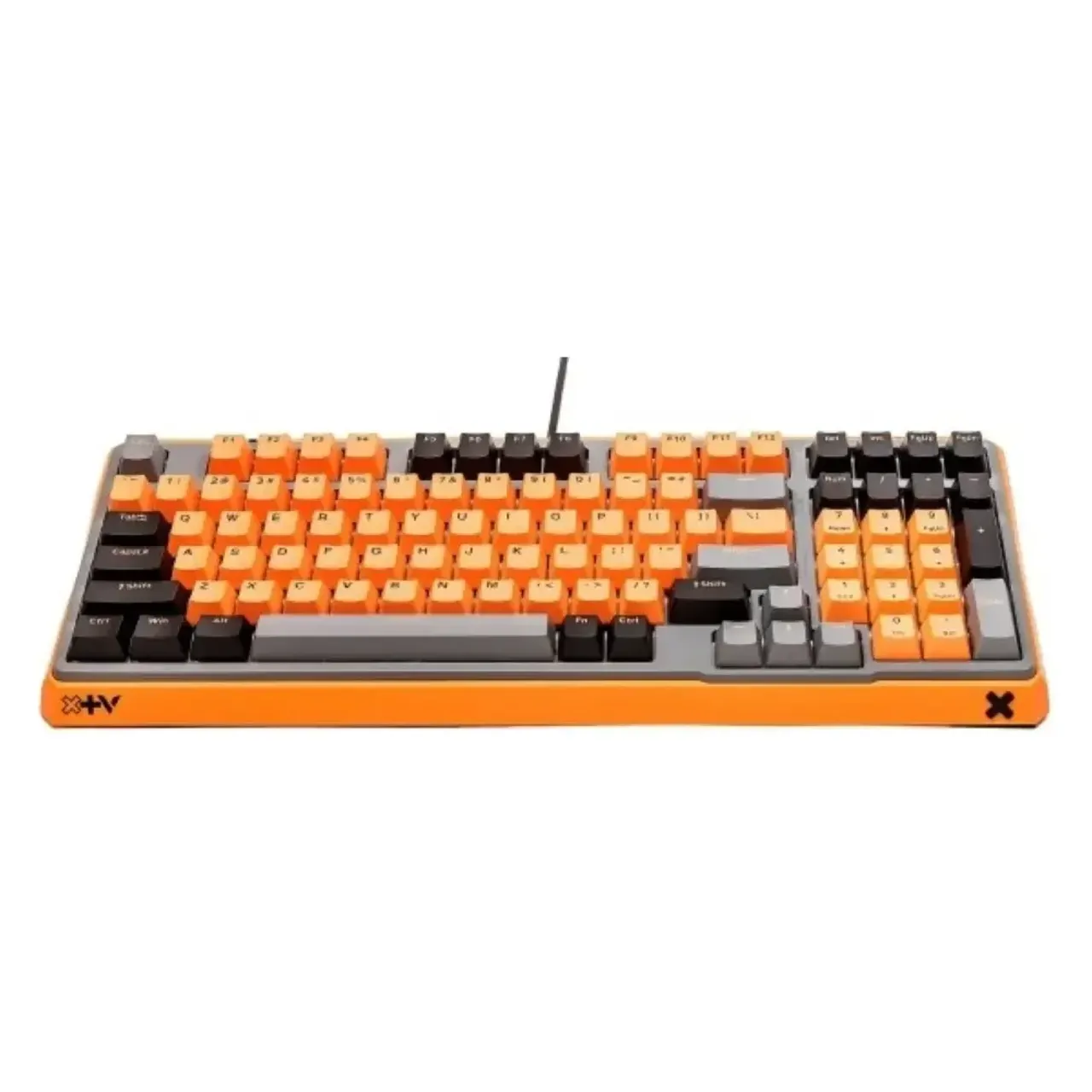 RAPOO ESK750 TM RGB Backlit Game Mechanical Keyboard  US_Orange Grey Black - Main Image