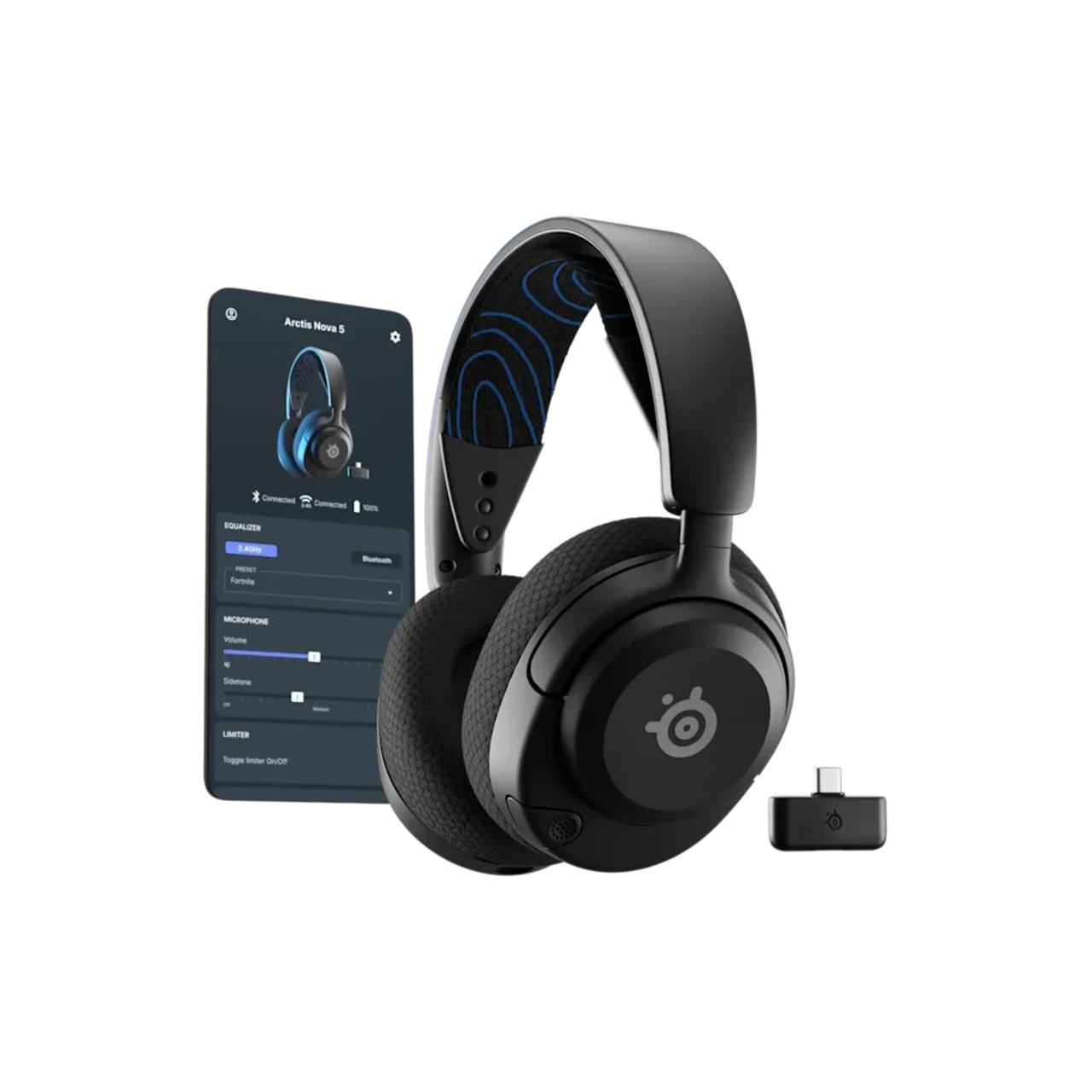 Steelseries Arctis Nova 5P Wireless Headphone - Black 3 Steelseries Arctis Nova 5P Wireless Headphone - Black thumbnail 3